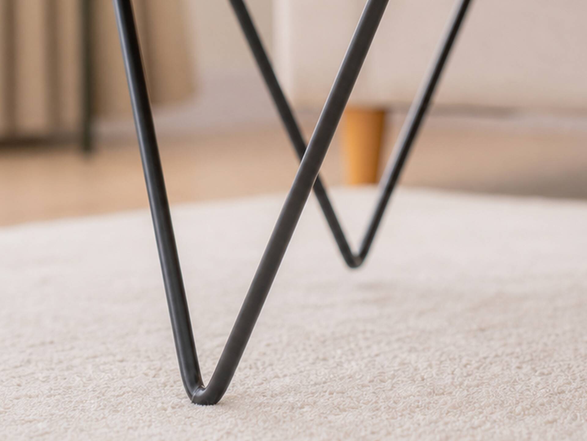EMIR Couchtisch 60 cm, Material Massivholz/Metall, Eiche geölt 