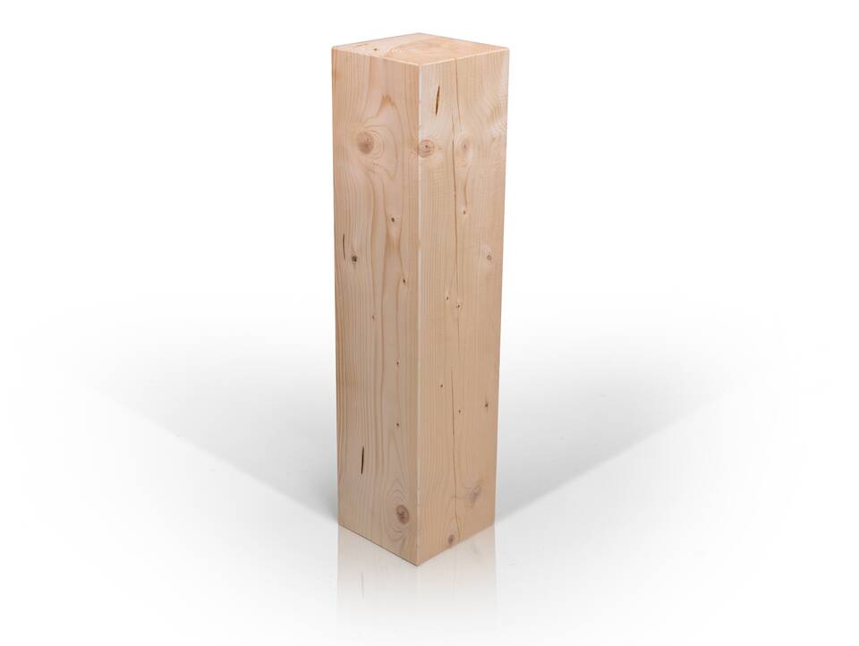 Blumensäulen 3-er Set, Material Massivholz, Fichte massiv natur | 17x17 cm