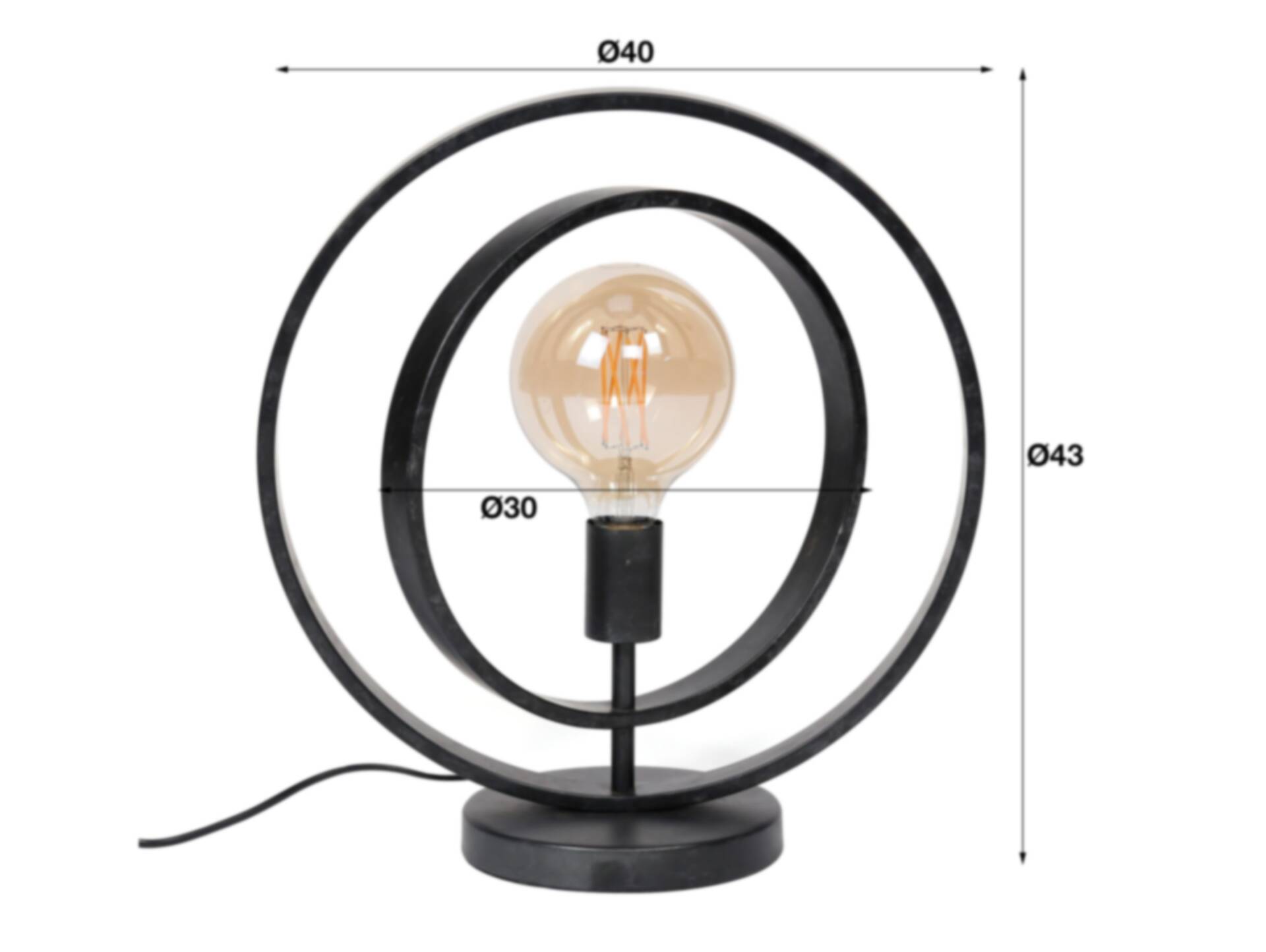 SCALLI Tischlampe, 1-flammig, Metall dunkelgrau 