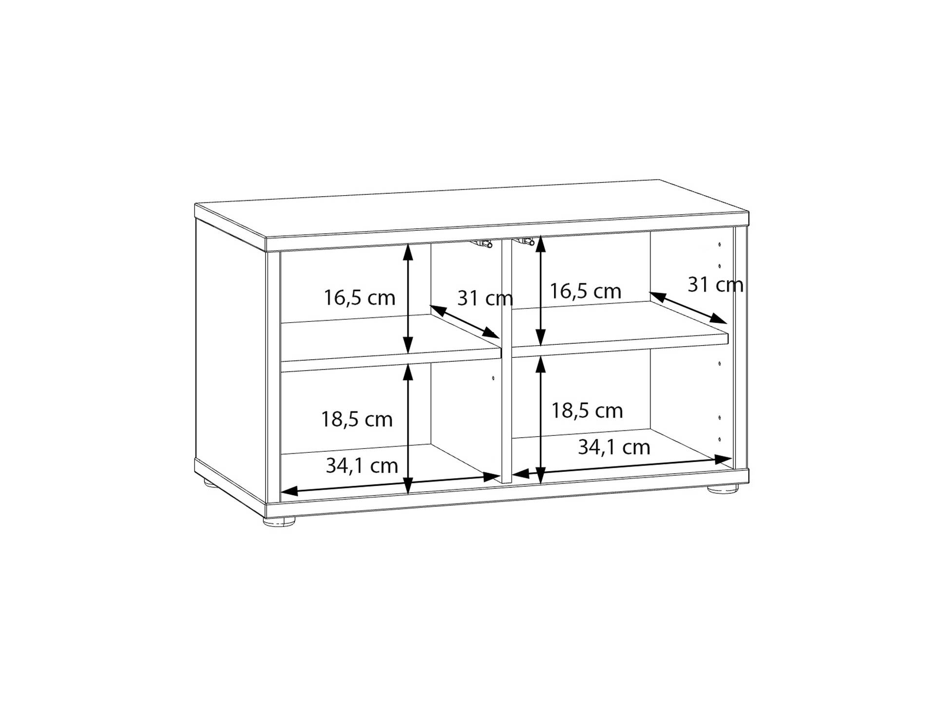 ADIAGO II Garderobenbank, Material Spanplatte, sand 
