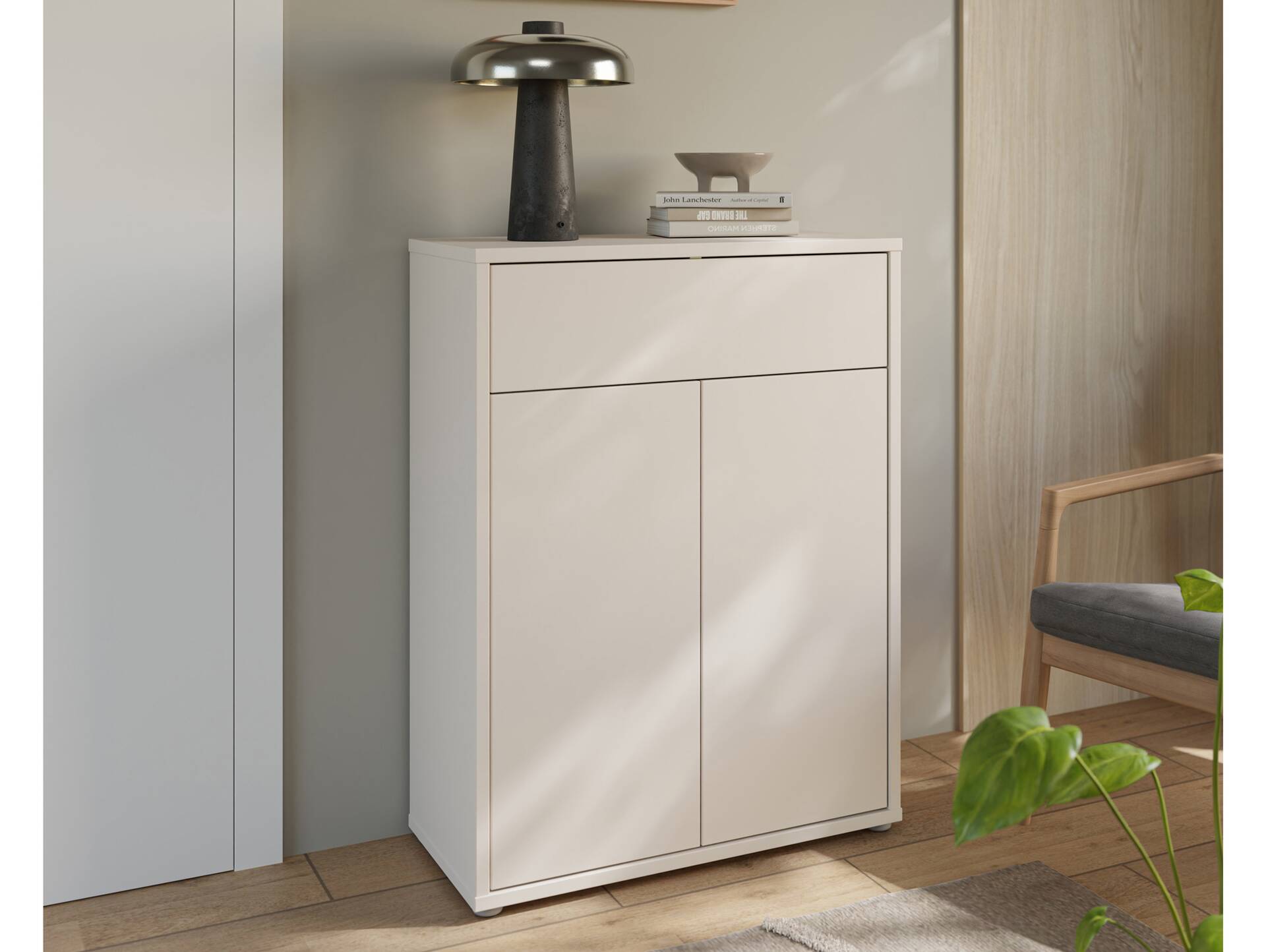 ADIAGO II Schuhschrank I, Material Spanplatte, sand 