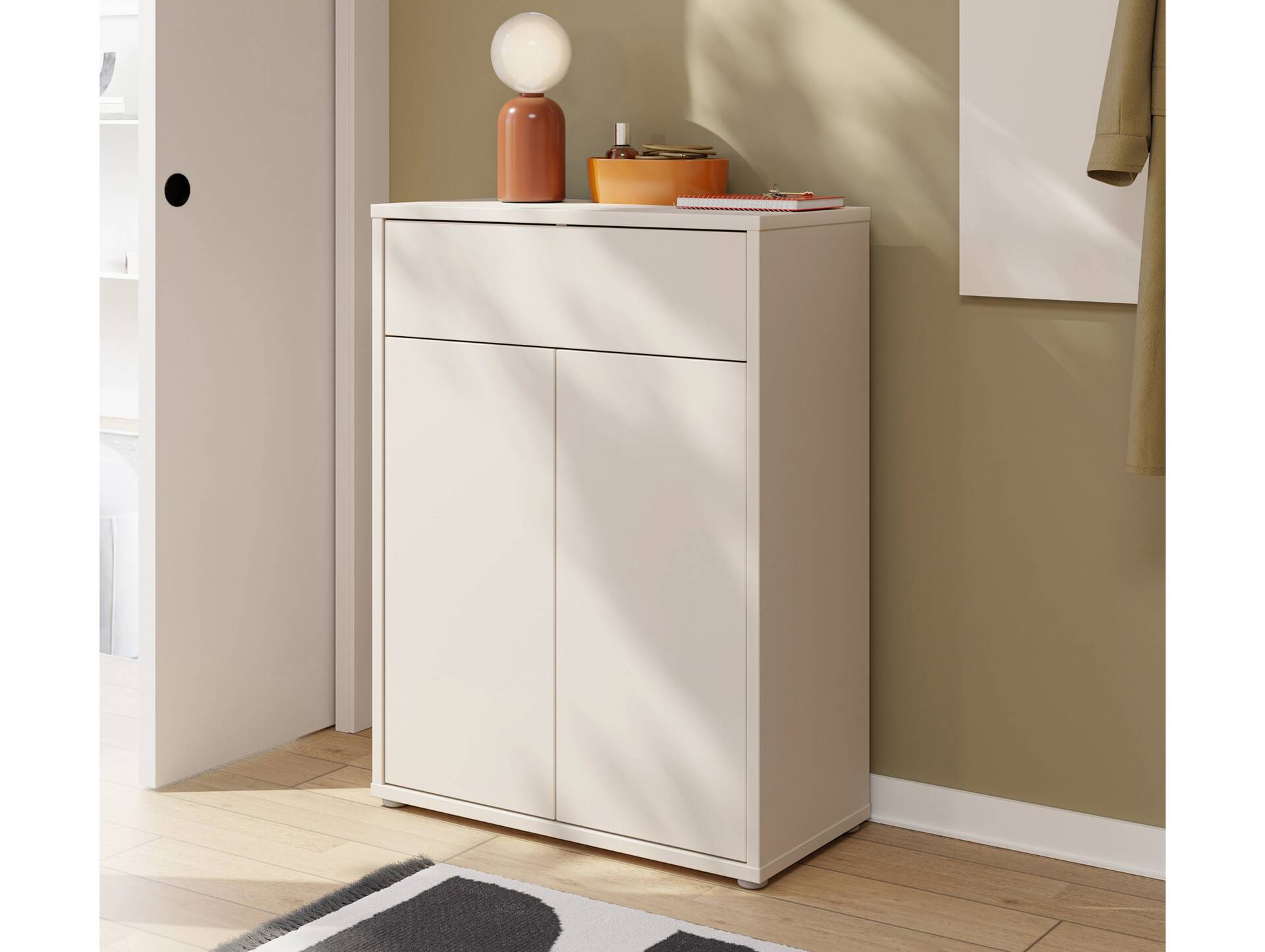 ADIAGO II Garderobenset I, Material Spanplatte, sand 