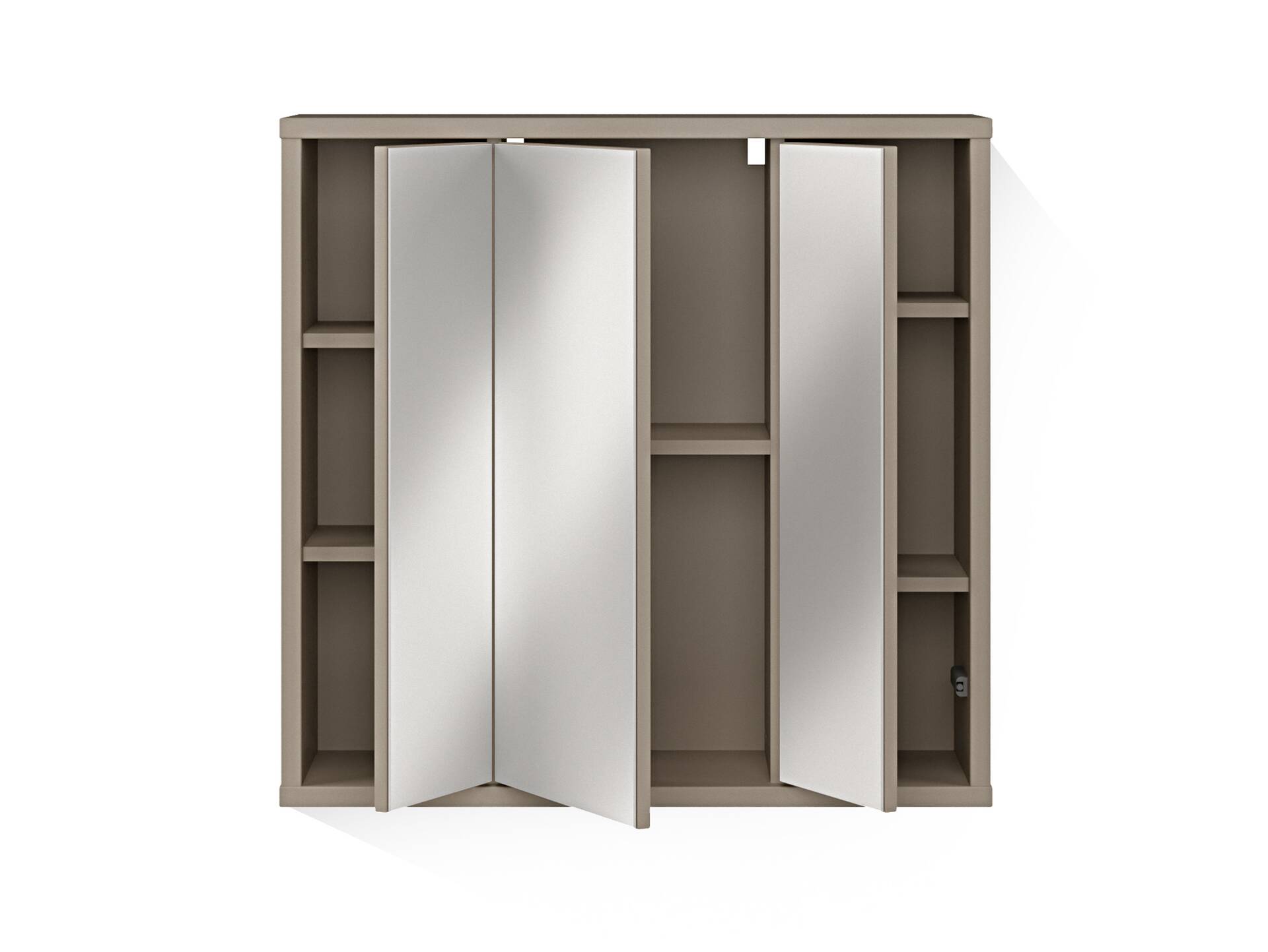 ADIAGO SPA Spiegelschrank, Material Dekorspanplatte, taupe 