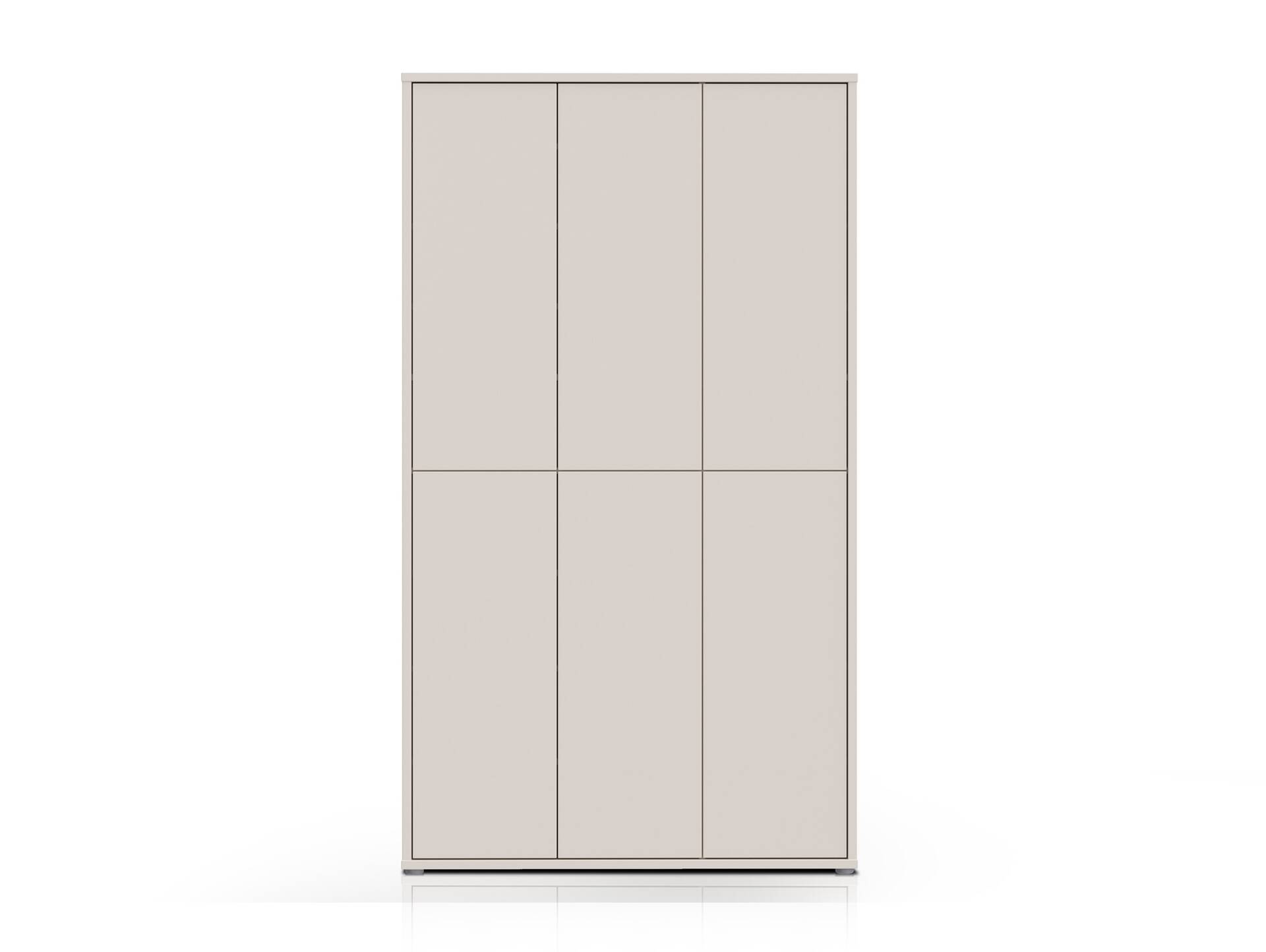 ADIAGO 6trg. Schuh-/Mehrzweckschrank, Material Dekorspanplatte Sand