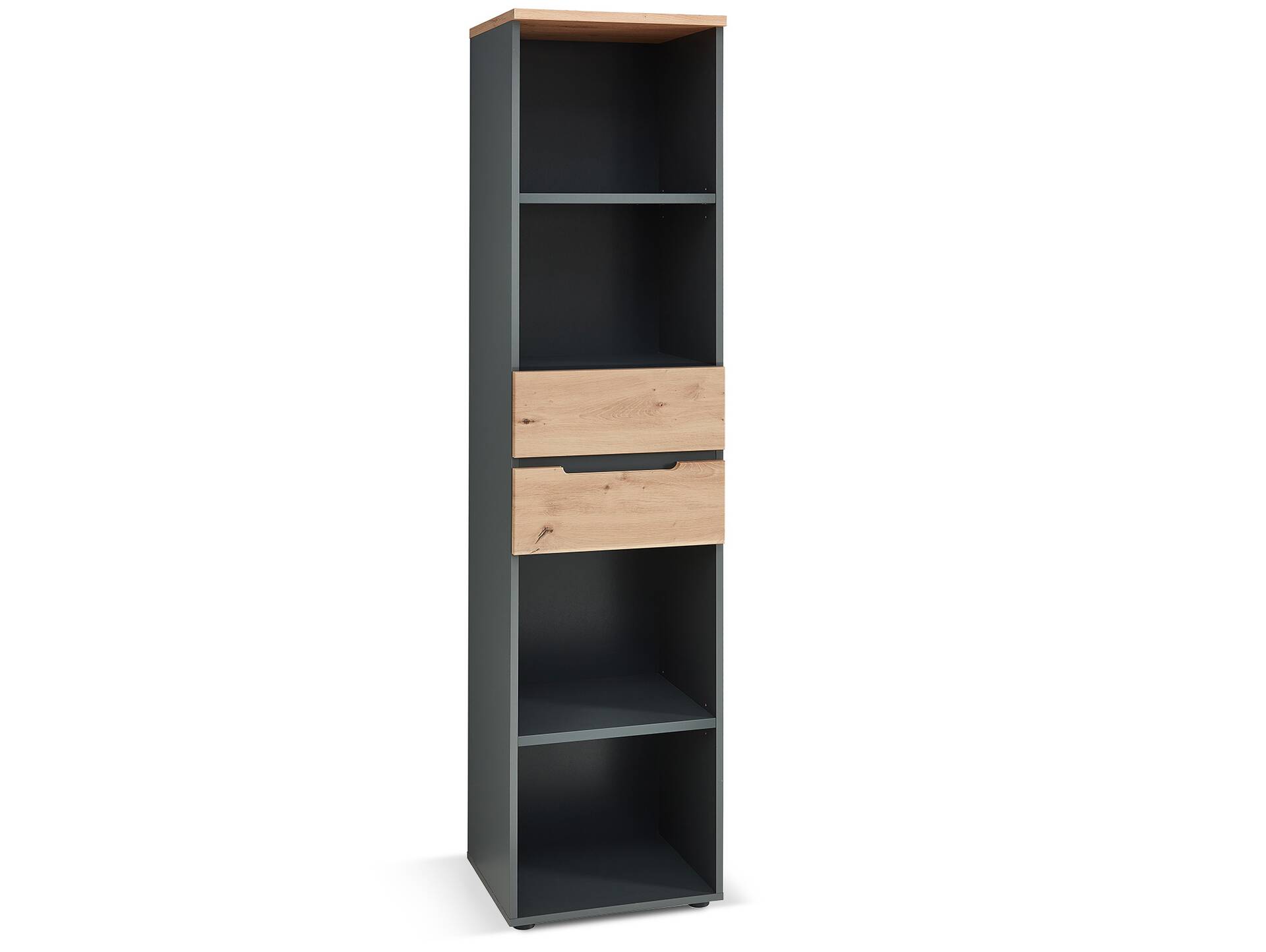 MAILAND Komplettbüro II, Material Dekorspanplatte Artisan Eichefarbig / Graphit