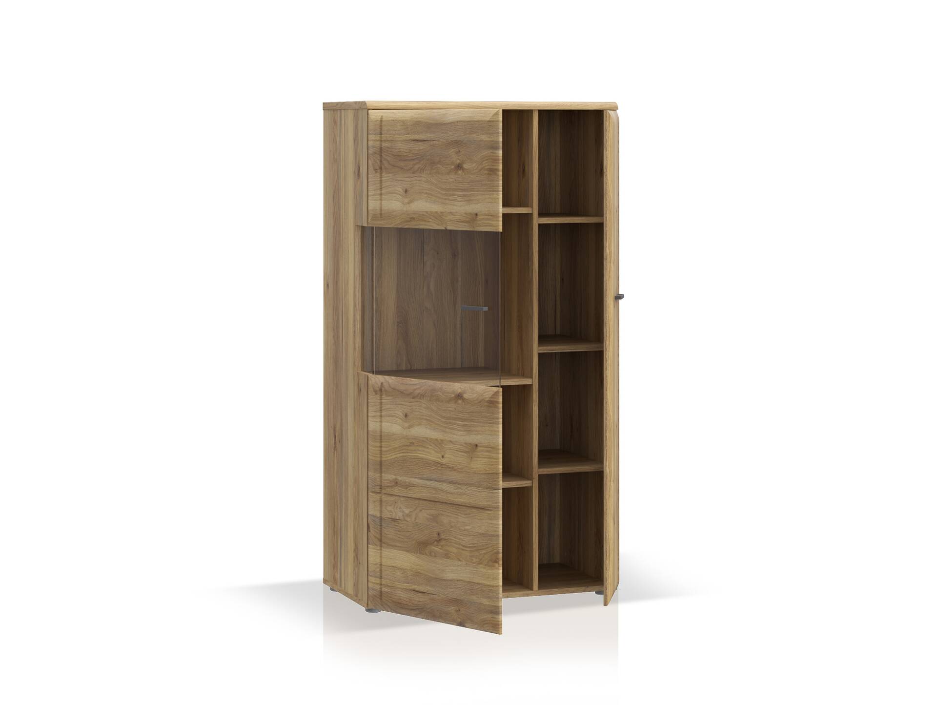 AURELIO Vitrine L, Material Dekorspanplatte, Mauvella Eiche Nachbildung 