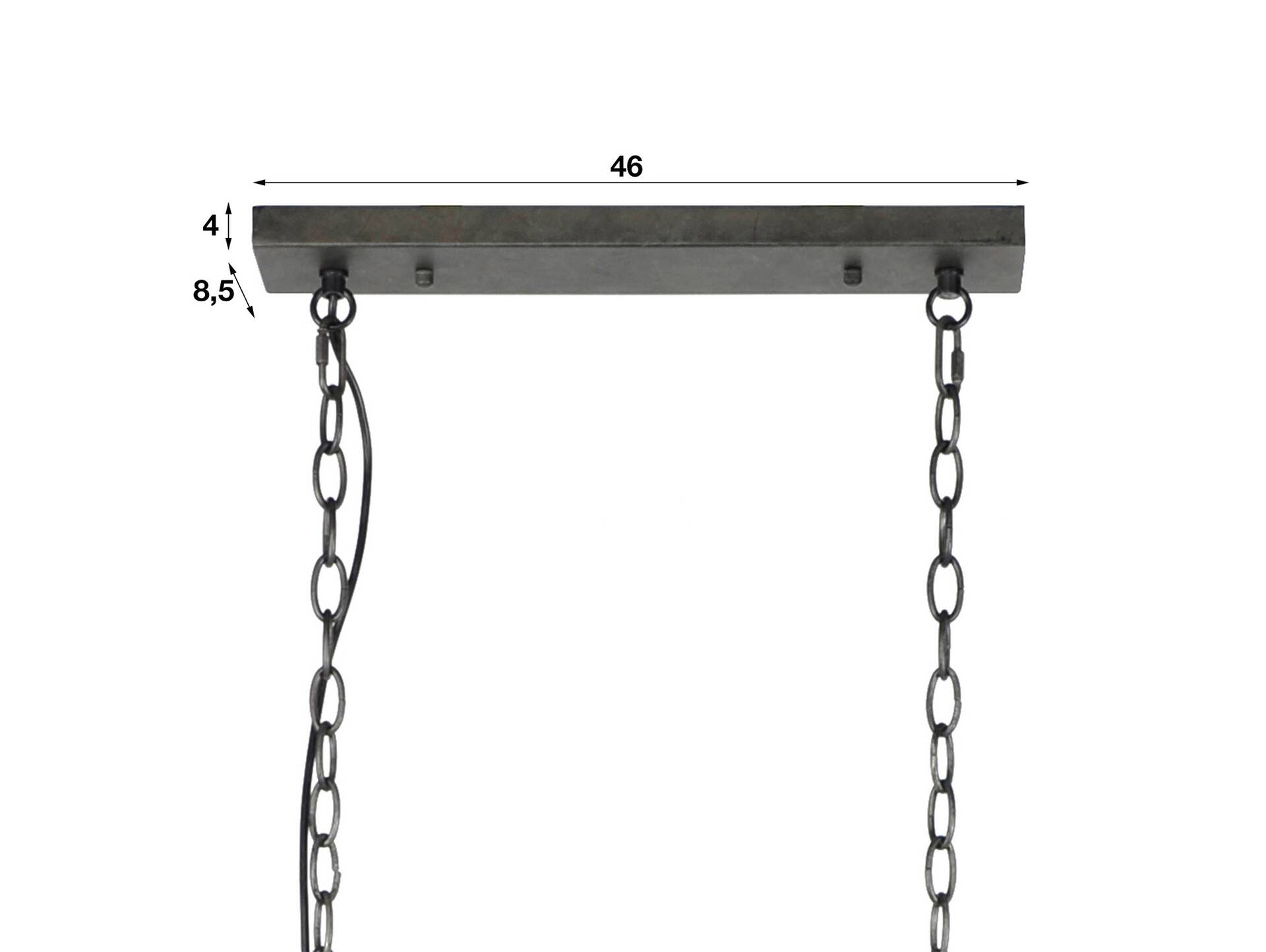 BODIE Hängelampe, 2-flammig, Material Metall, grau 