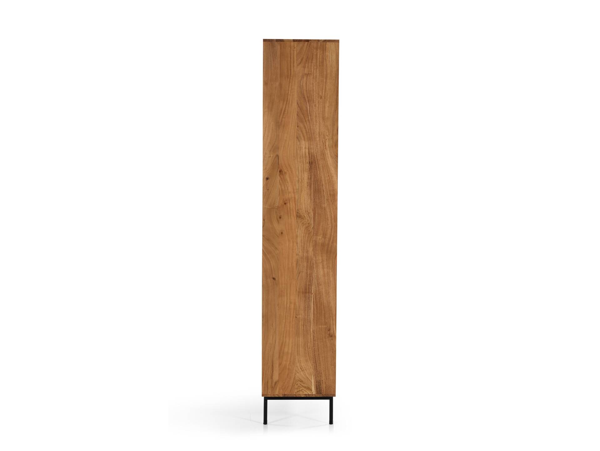 CATANDO Regal, Material Massivholz, Akazie honigfarben/Abs. schwarz 