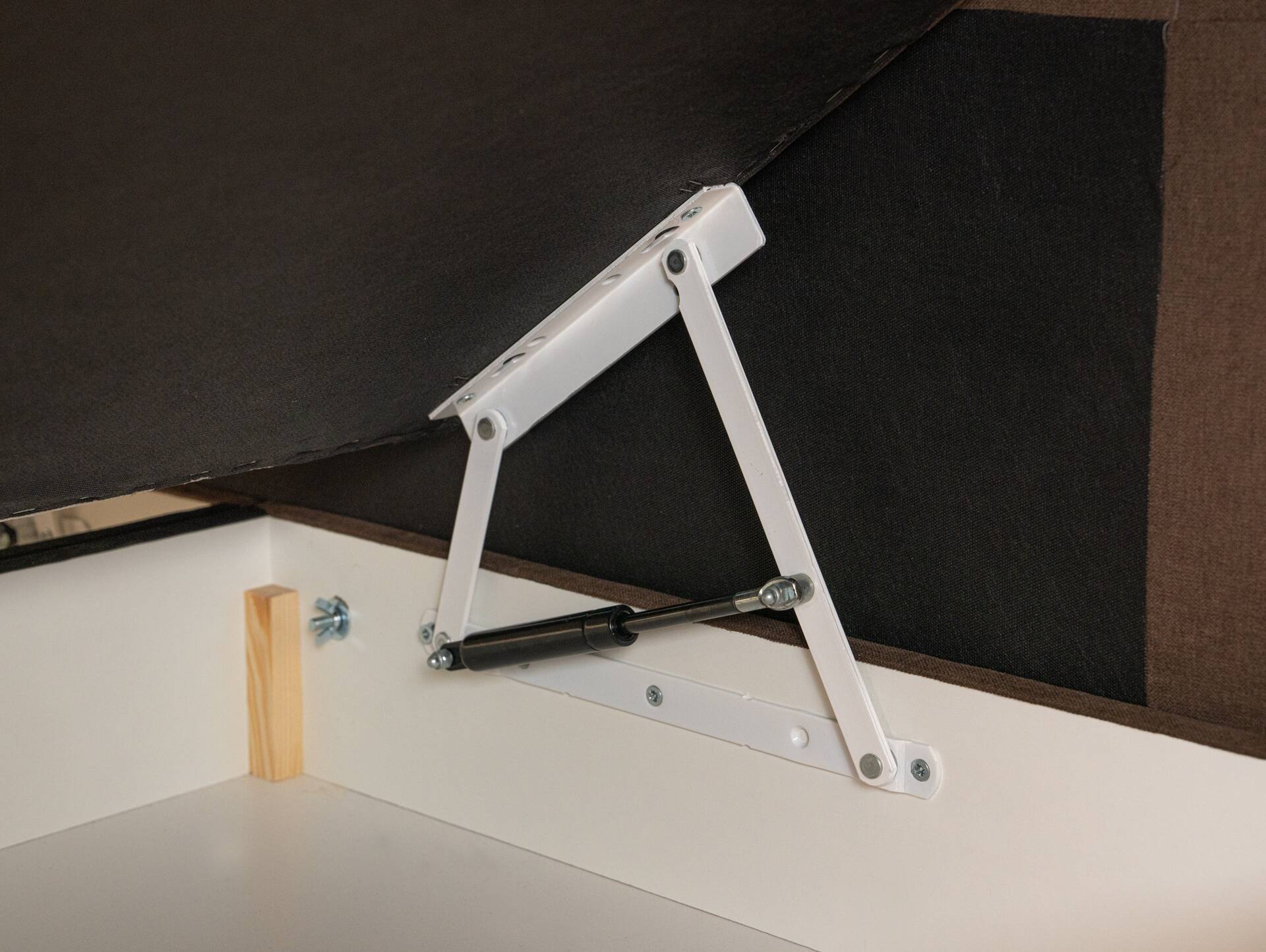 ARTEMIS NEW Boxspringbett, Material Stoff 180 x 200 cm | Braun | Härtegrad 2