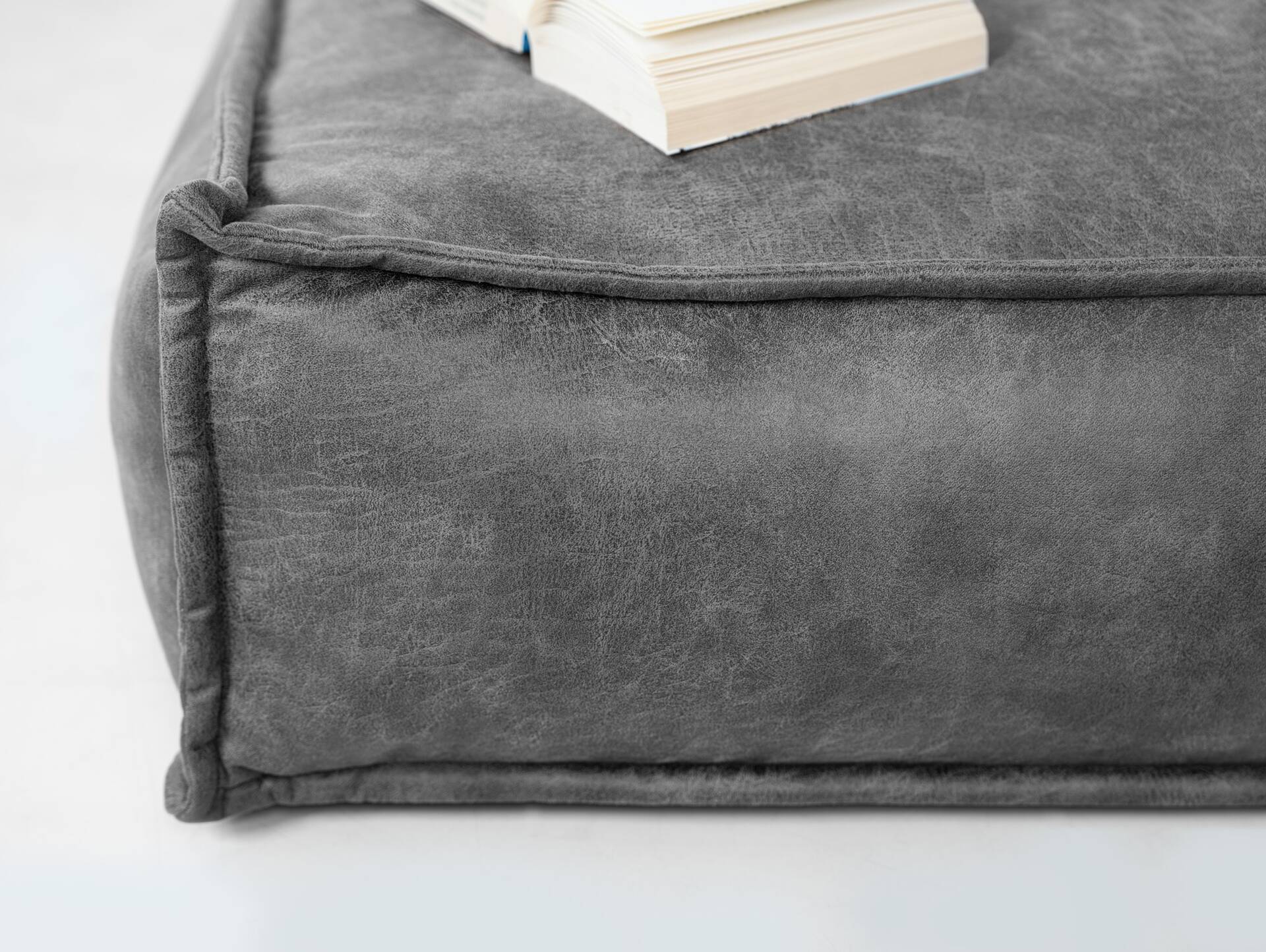 COZY Sitzsack, Material Microfaser Vintage Grau