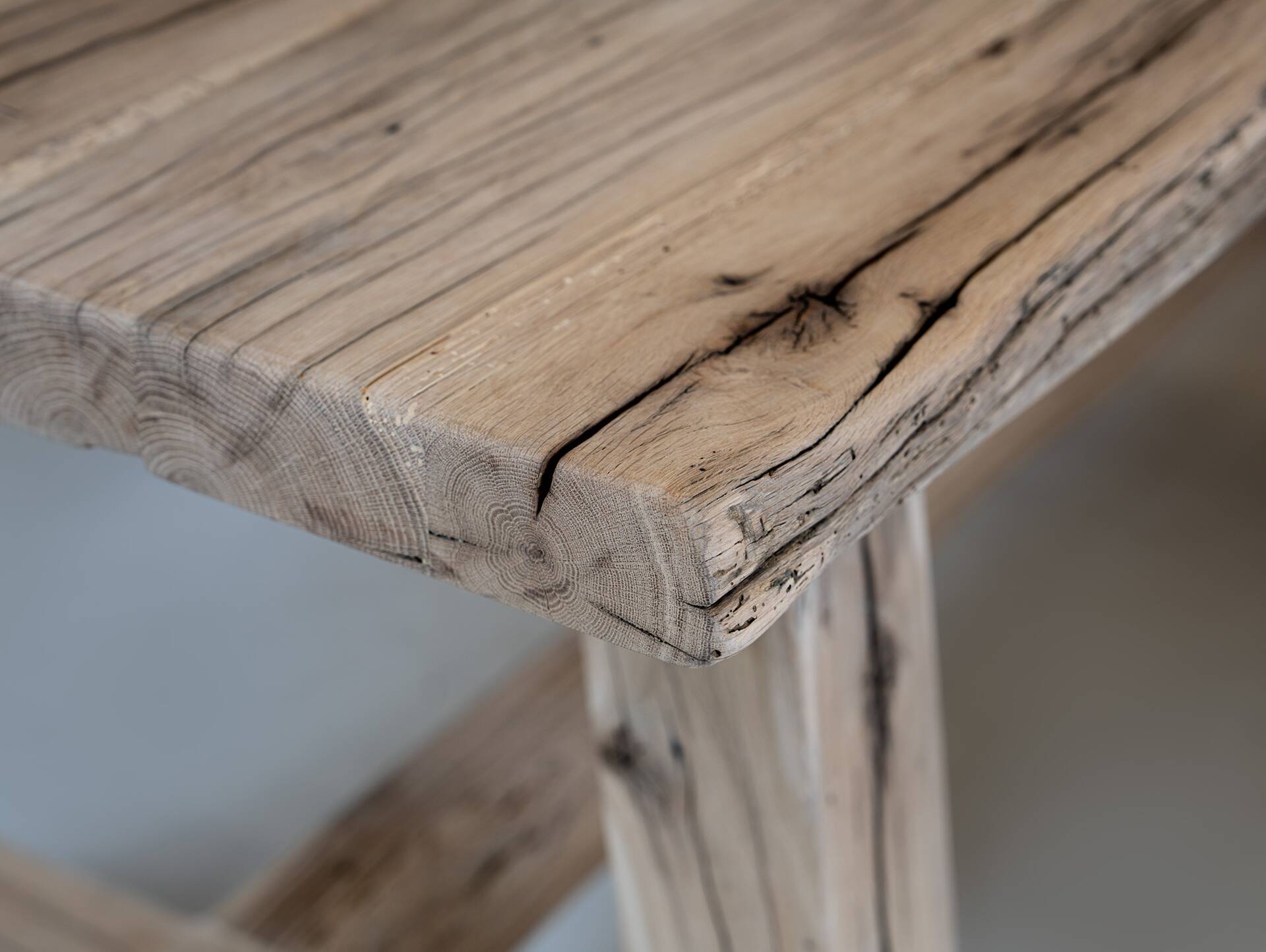 RITTERTAFEL Esstisch, Material Massivholz, 200x100 cm Altholz natur 