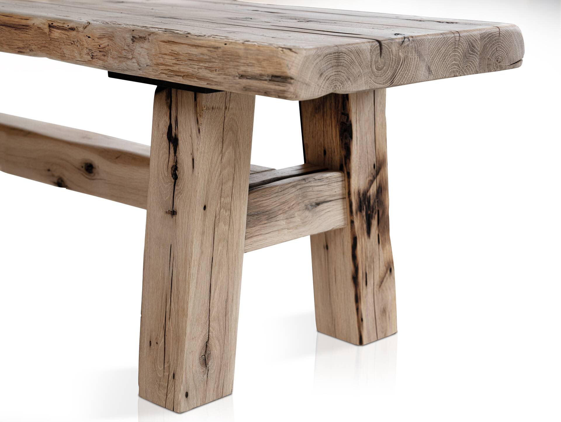 RITTERTAFEL Sitzbank, Material Massivholz, 200 cm Altholz natur 