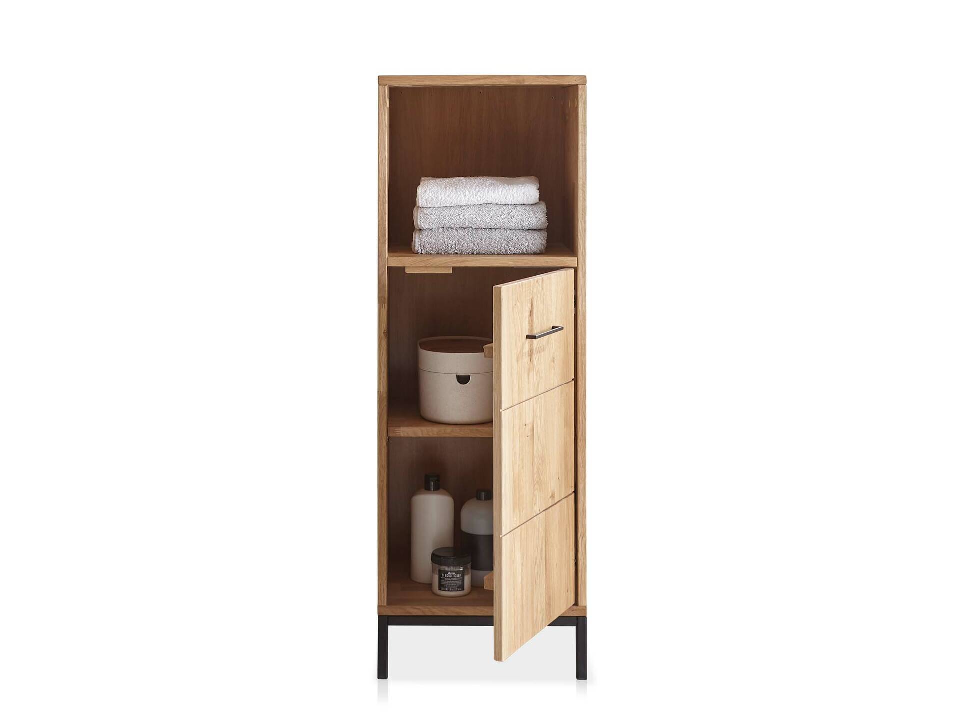 BOLTON Badezimmerset II, Material Massivholz, Wildeiche geölt 
