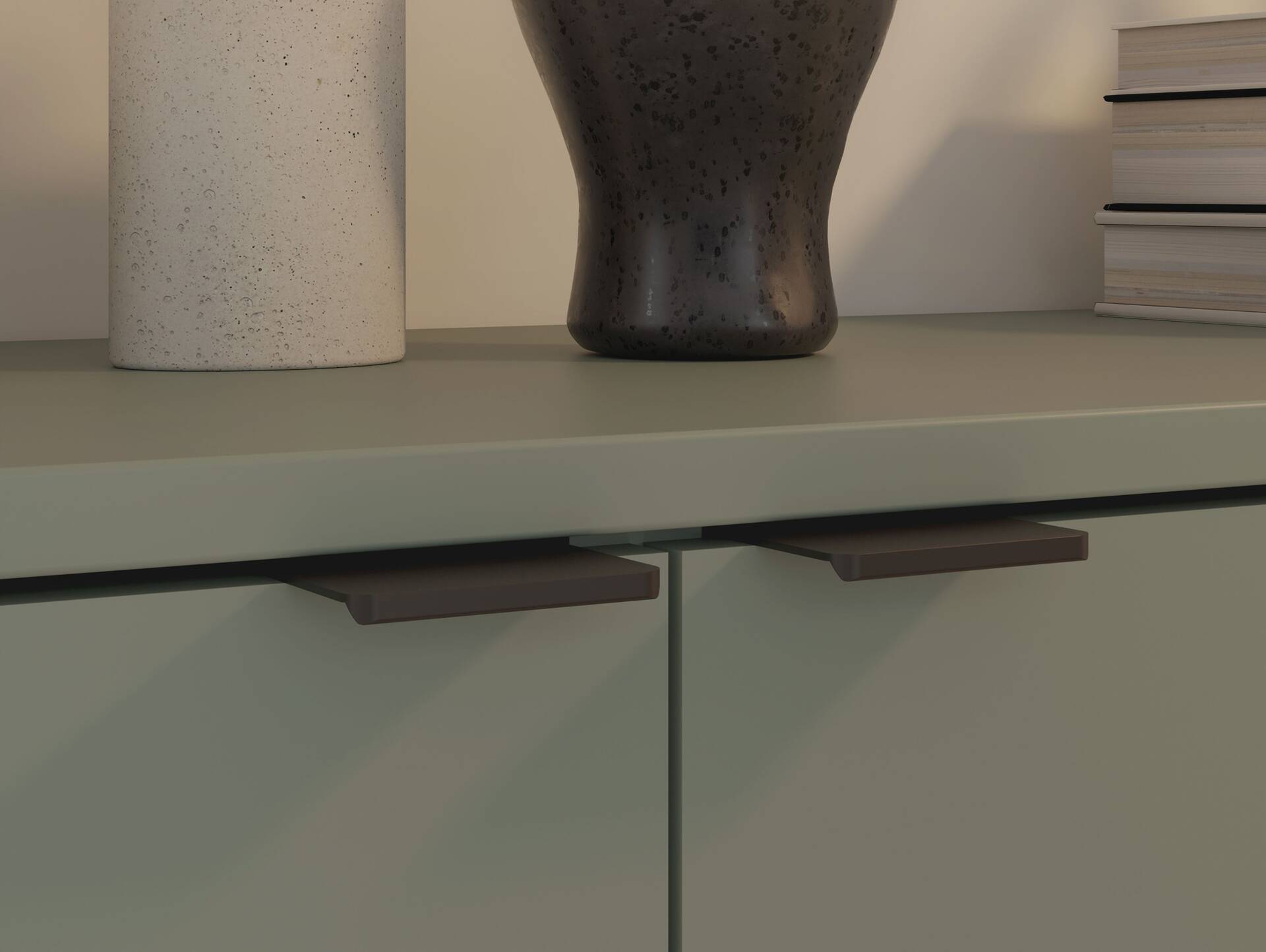 GINNY Kommode II, Material Spanplatte Salbei