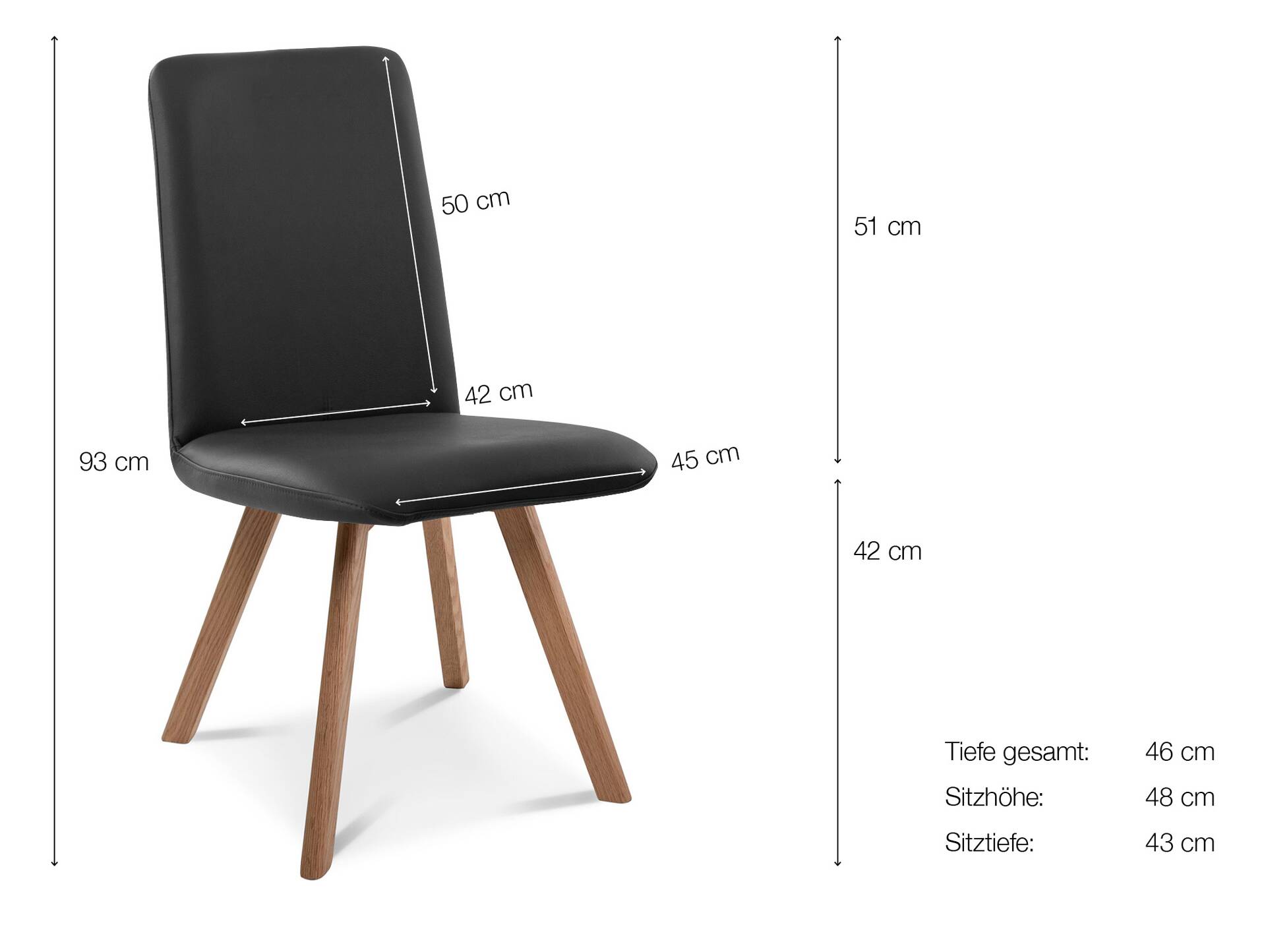 GLORIA 2er SET Polsterstühle, Gestell Massivholz ohne Drehfunktion | Stoff | grau