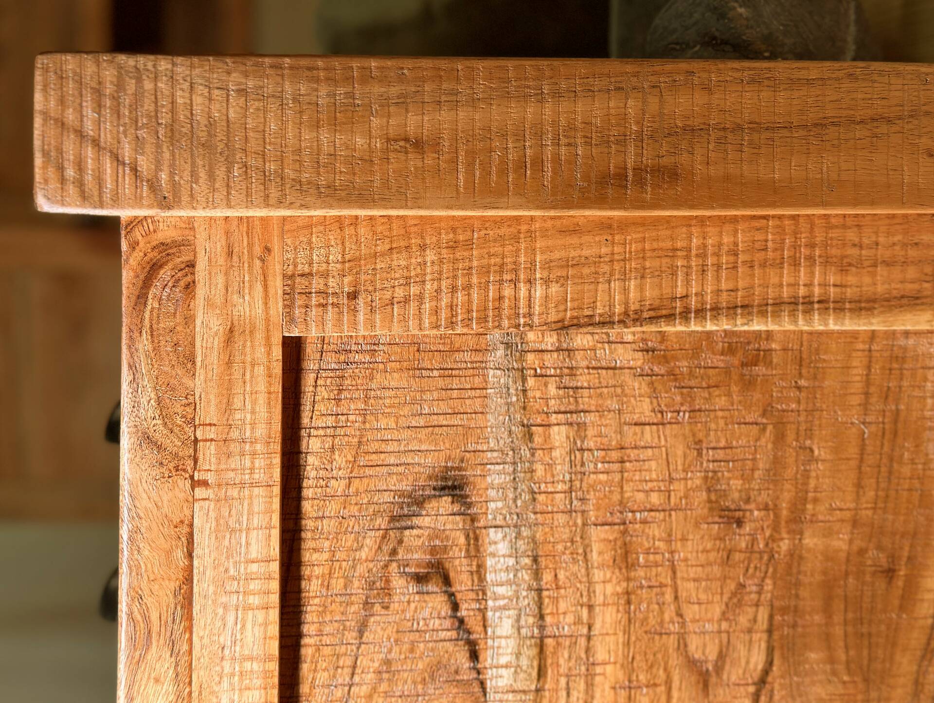 WINCHESTER Waschbeckenunterschrank II, Material Massivholz, Mango rustikal 