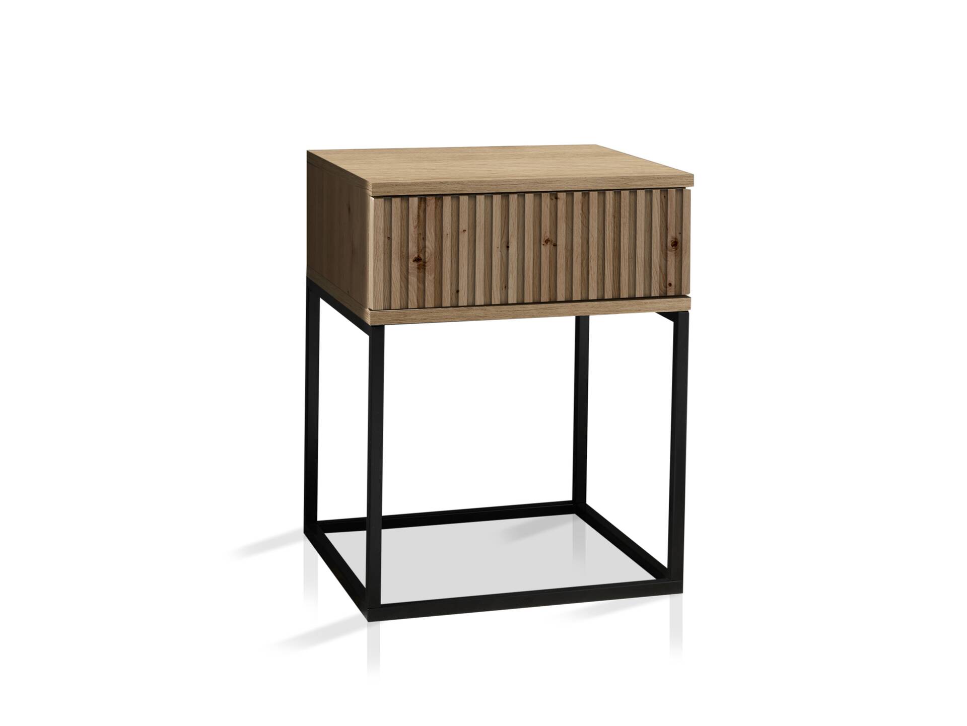 MAYLA Nachtkommode, Material Dekorspanplatte, Artisan Eiche Nachbildung 1 Schubkasten