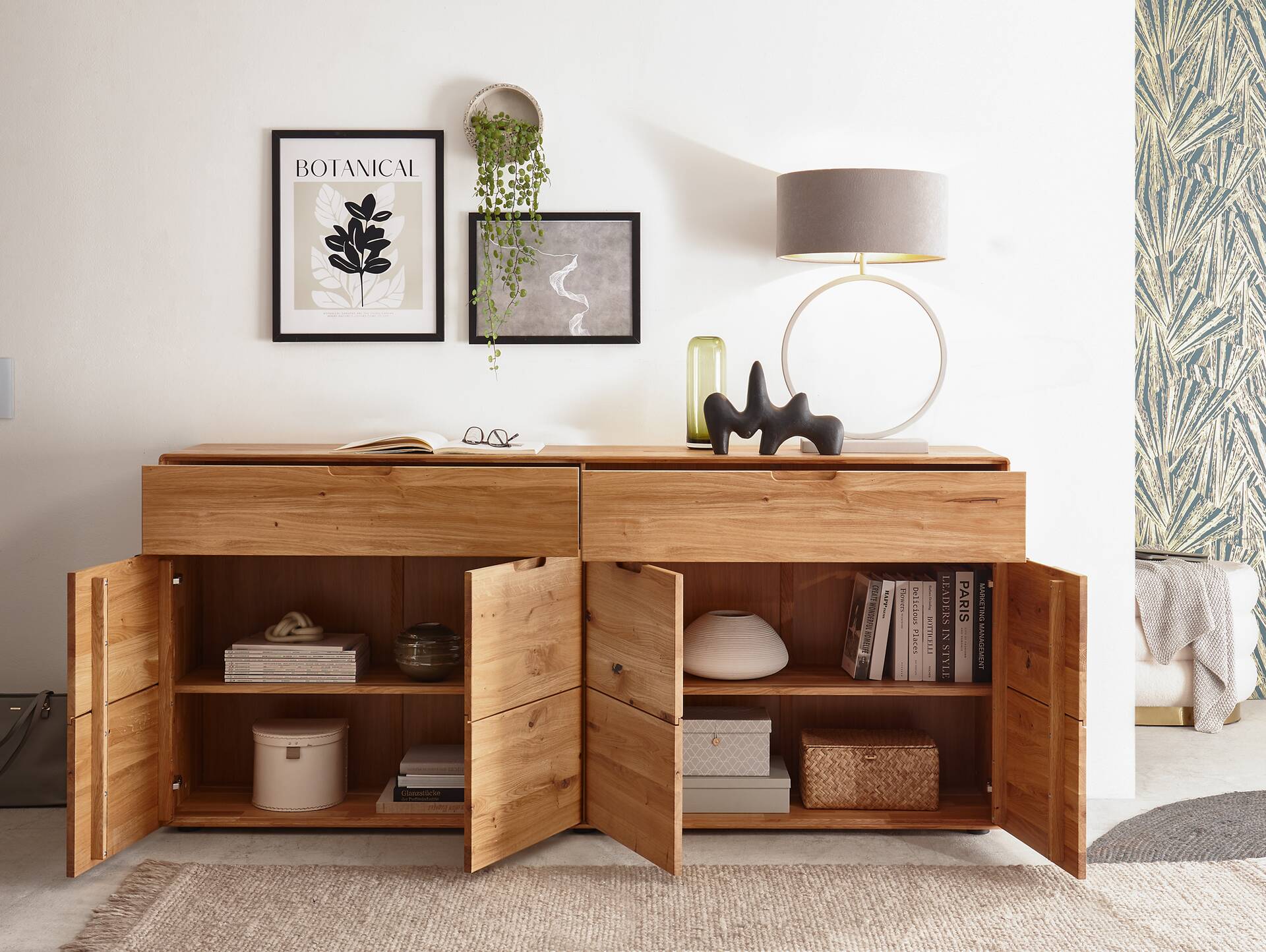 ANDINO Kommode VI, Material Massivholz, Wildeiche geölt 