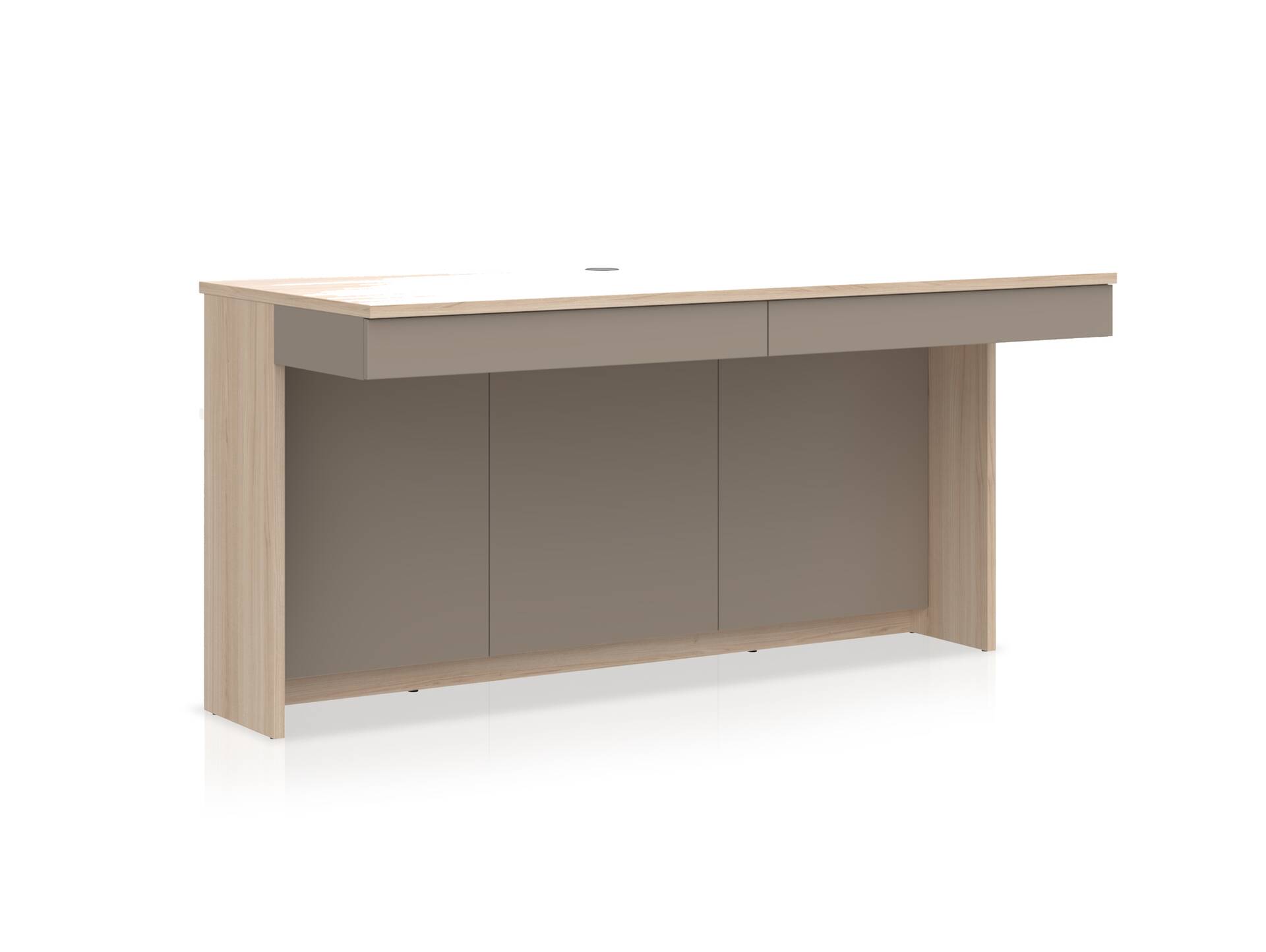 OSLO Schreibtischkombi II, Material Dekorspanplatte Eichefarbig/basalt matt