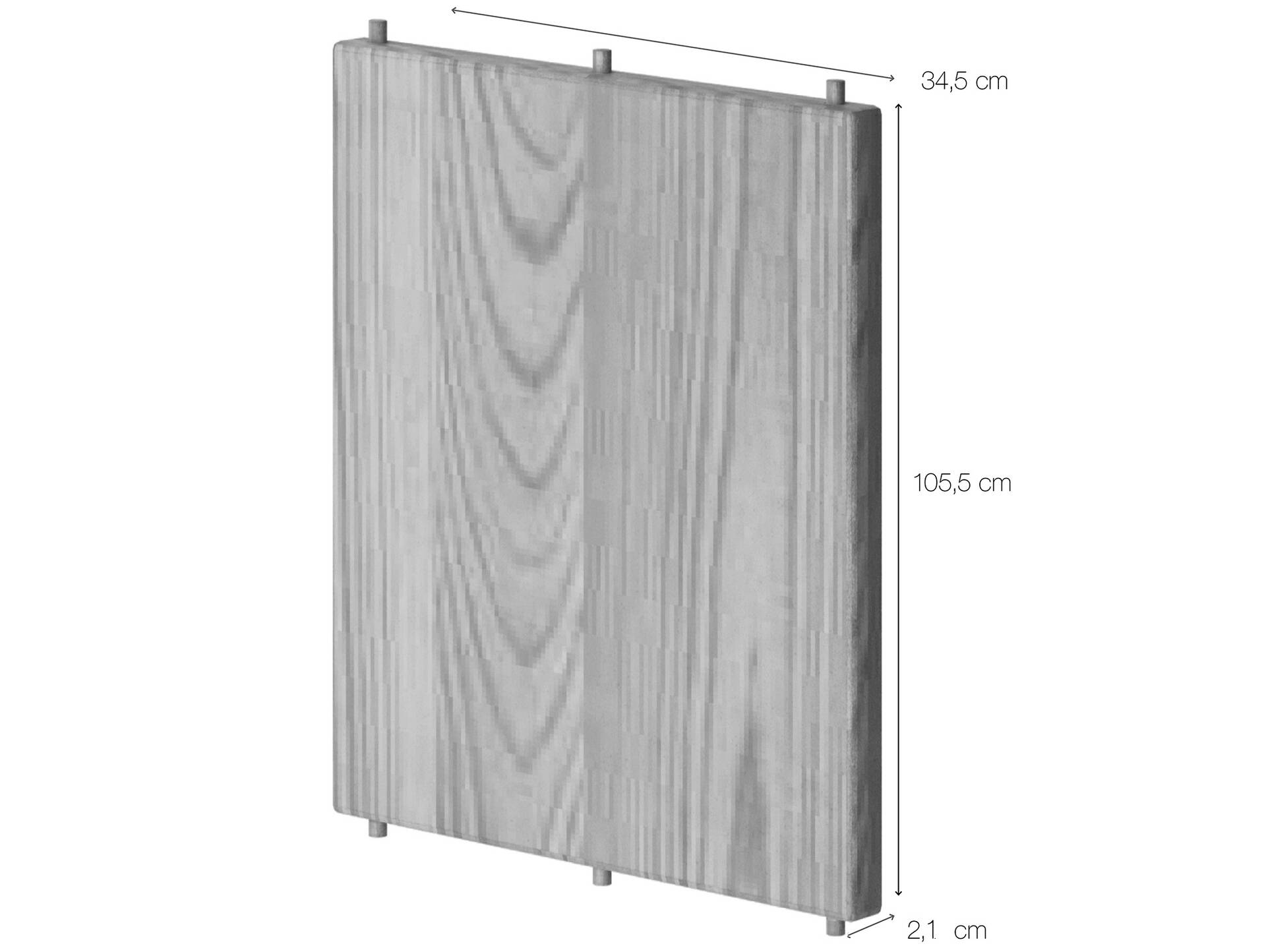 LIVERPOOL Mittelsteg, Material Massivholz, THERMO-Fichte 107 cm | Natur