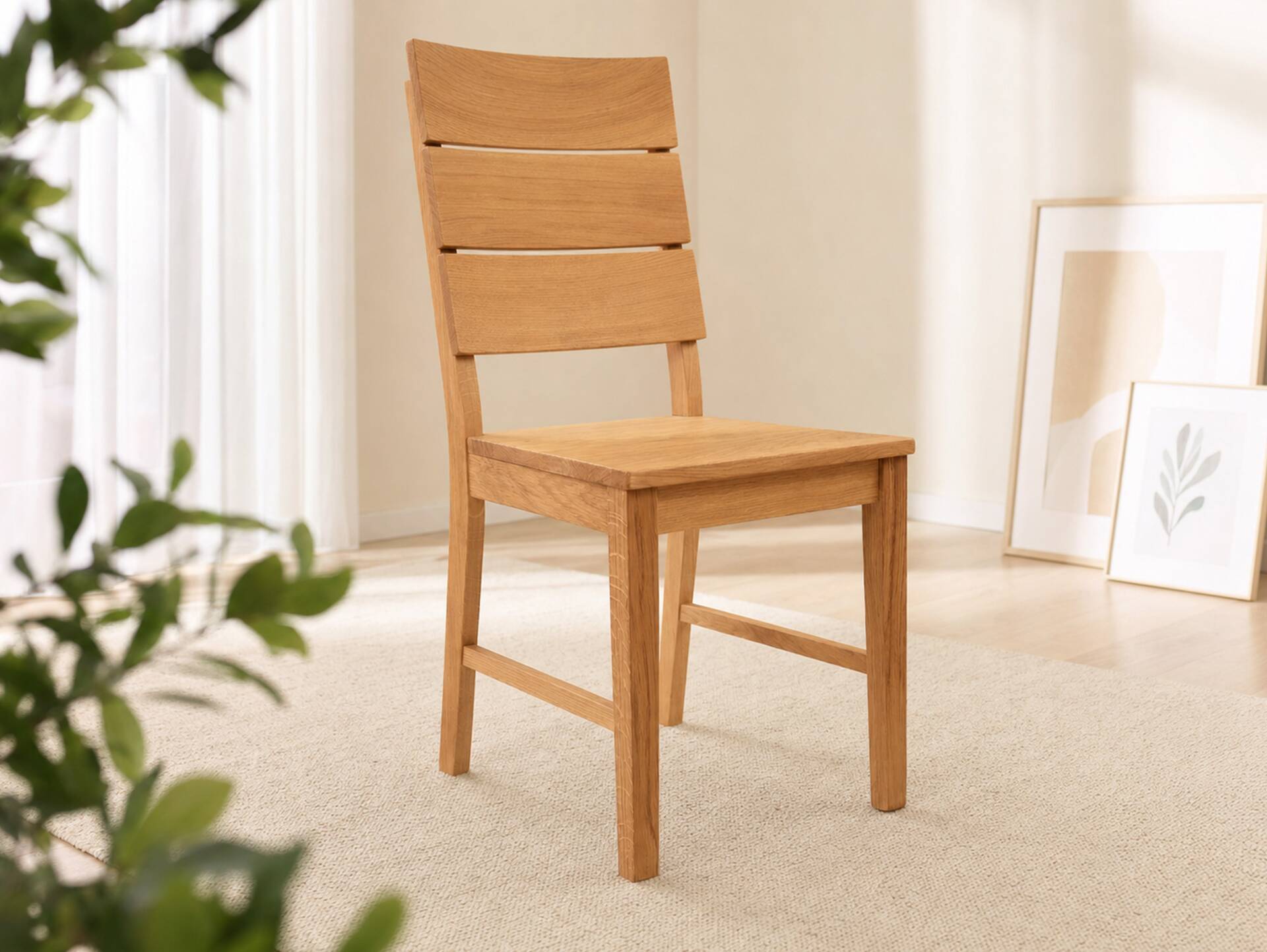 RINA Esstischstuhl, Material Massivholz, Eiche 1 Stück