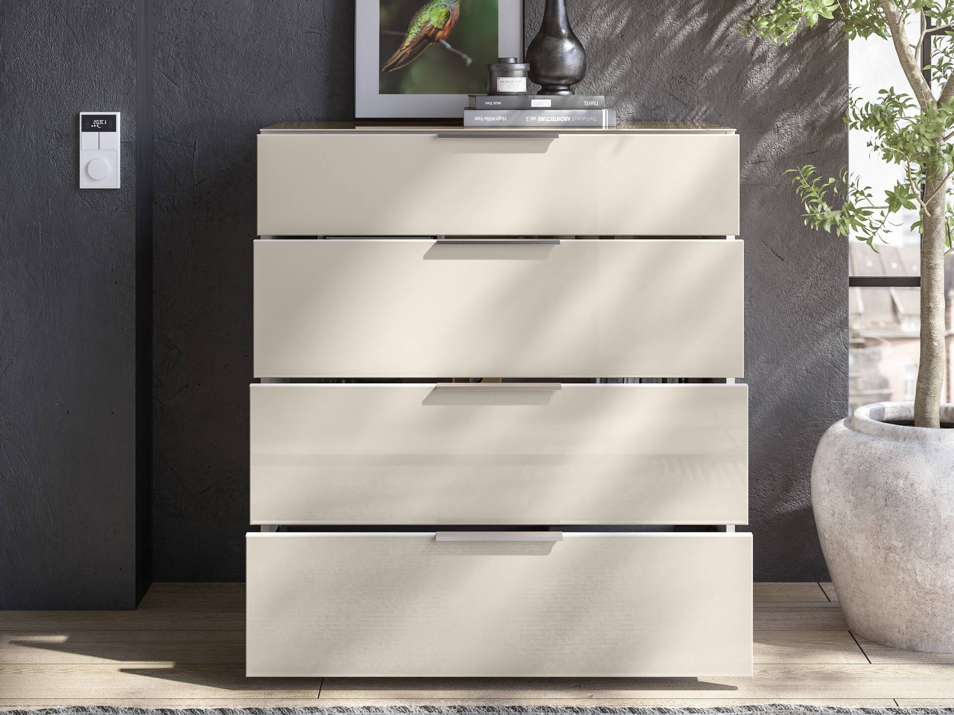 SANTORINI Kommode 10, Material Spanplatte, Kashmirfarbig 