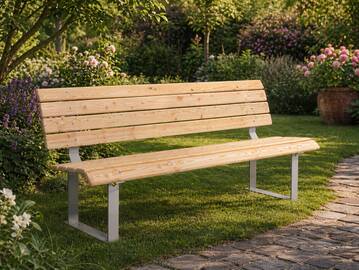 GALEA Gartenbank, Material Massivholz, Lärche natur 