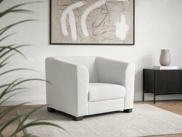 CHICAGO Sessel/Cocktailsessel, Material Kunstleder weiss