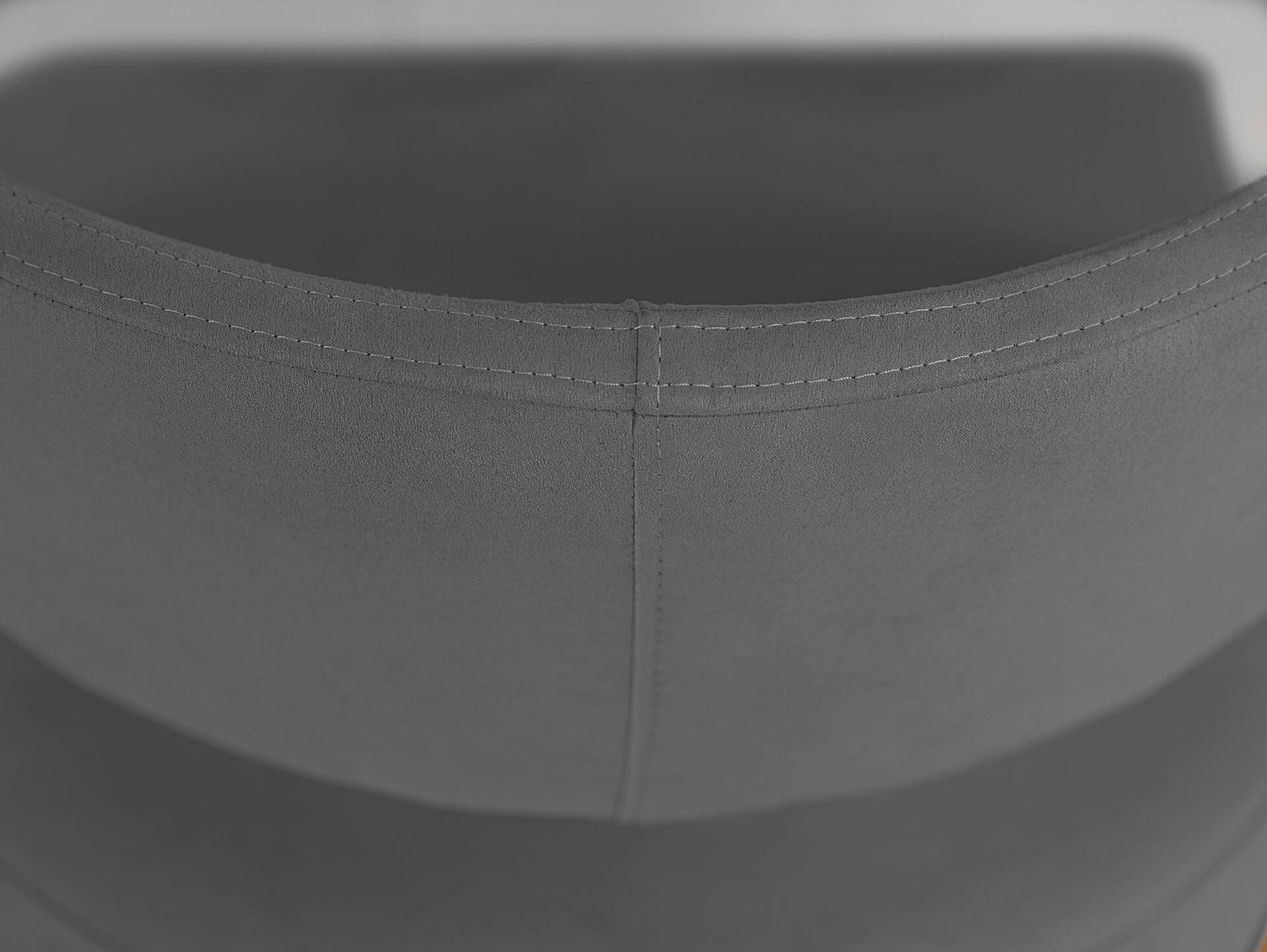 ALONA Polsterstuhl, Material Massivholz/Bezug Kunstleder Eiche | grau