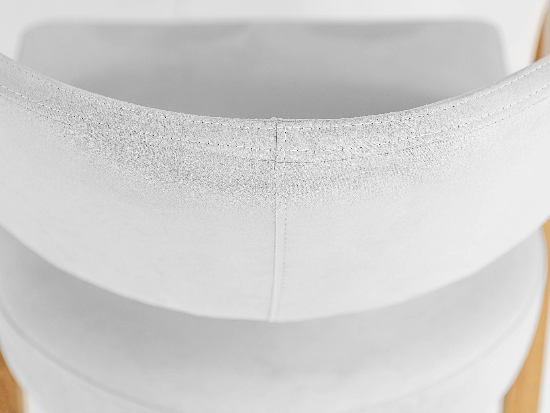 ALONA Polsterstuhl, Material Massivholz/Bezug Kunstleder Eiche | silvercreme