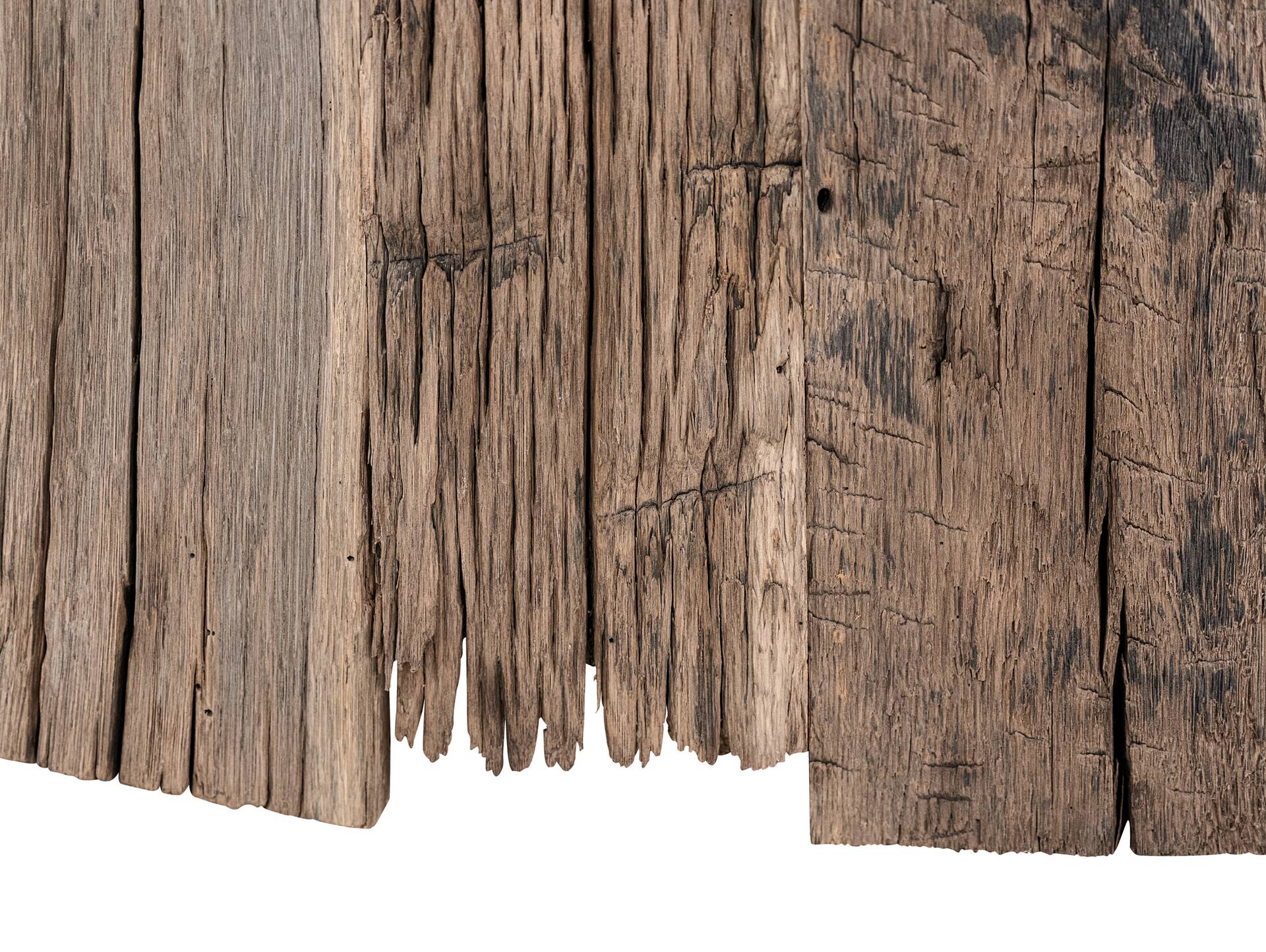 1 Paket Eiche-Altholz Bretter ungekappt, Material Massivholz 150-200 cm