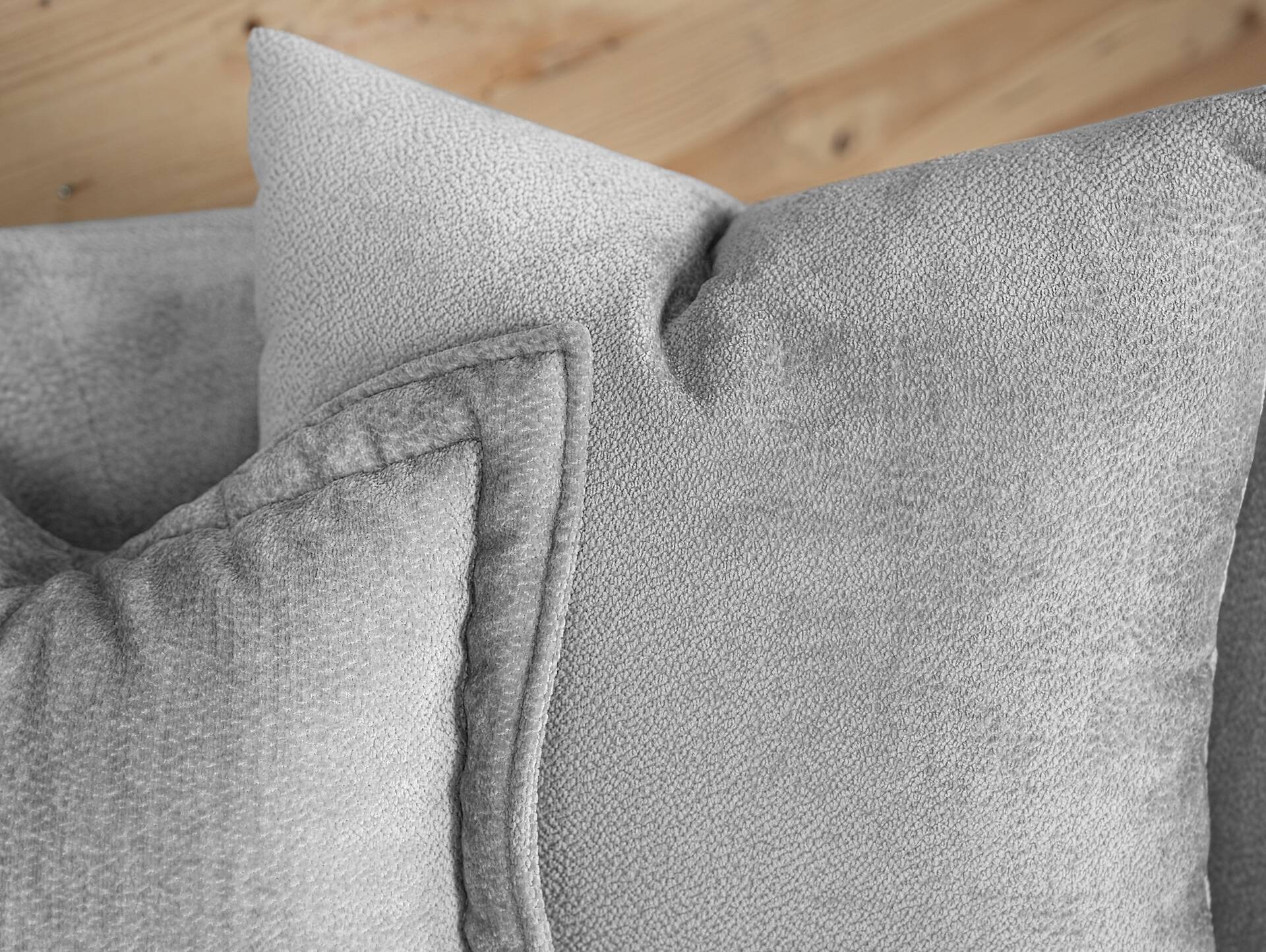 CECILE 2er Sofa, Material Stoff, grau 