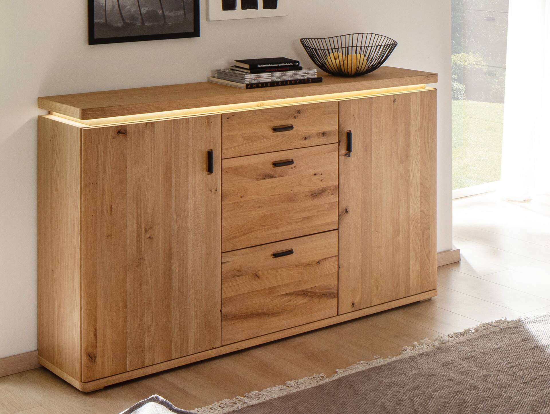 BRINSTONE Sideboard, Balkeneiche teilmassiv 