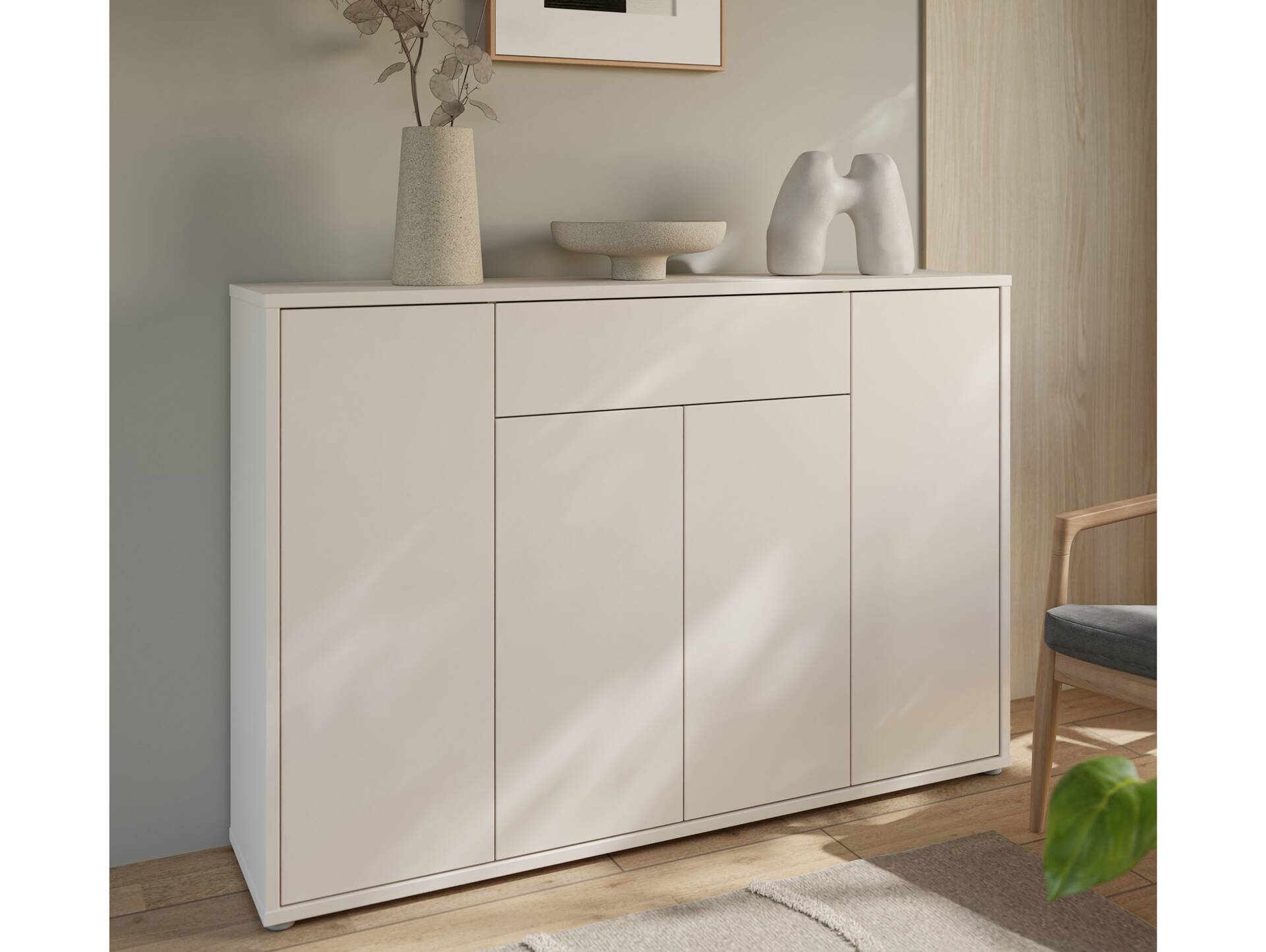 ADIAGO II Schuhschrank III, Material Spanplatte, sand 