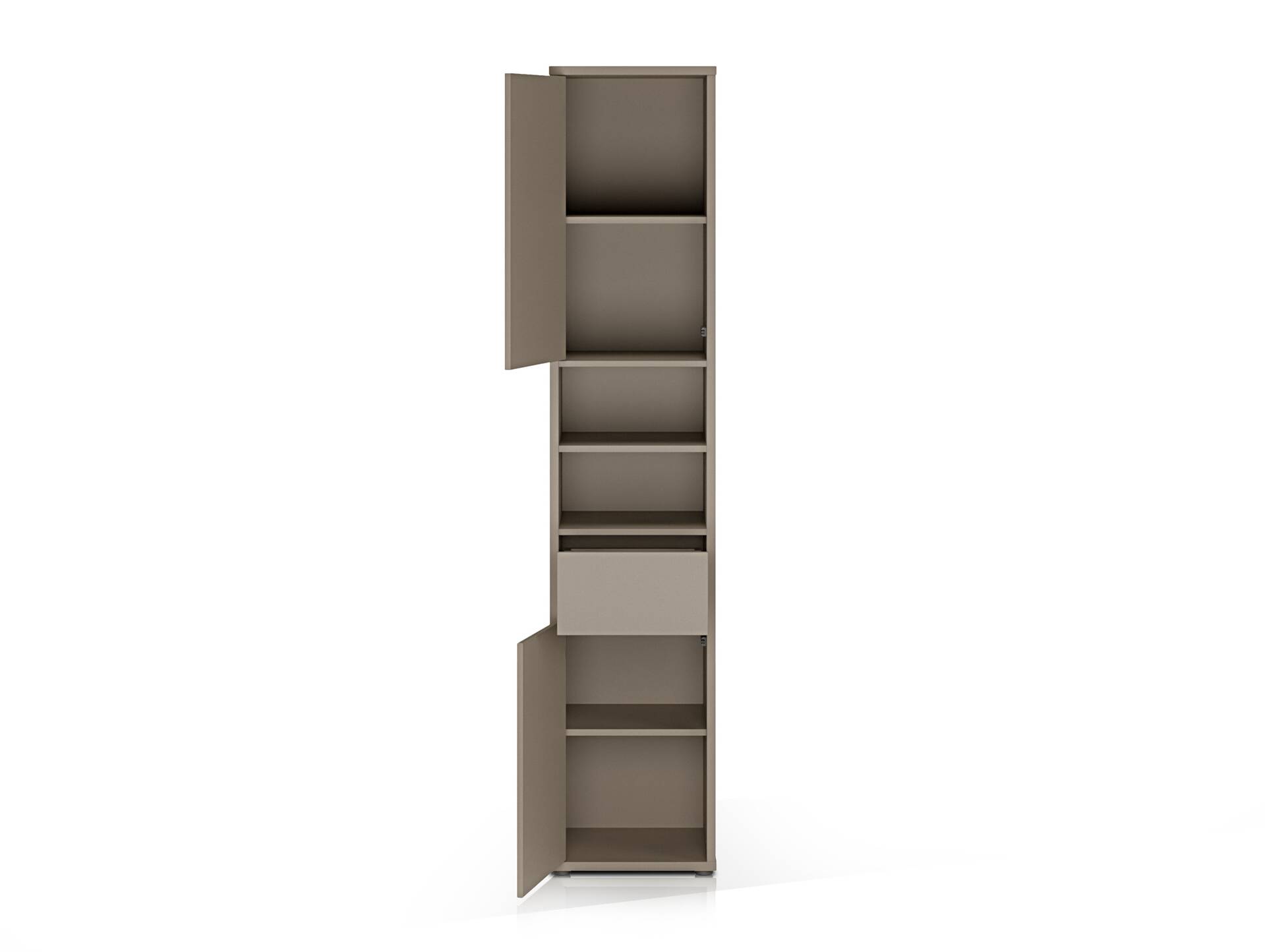 ADIAGO SPA Badezimmer Hochschrank, Material Dekorspanplatte, taupe 