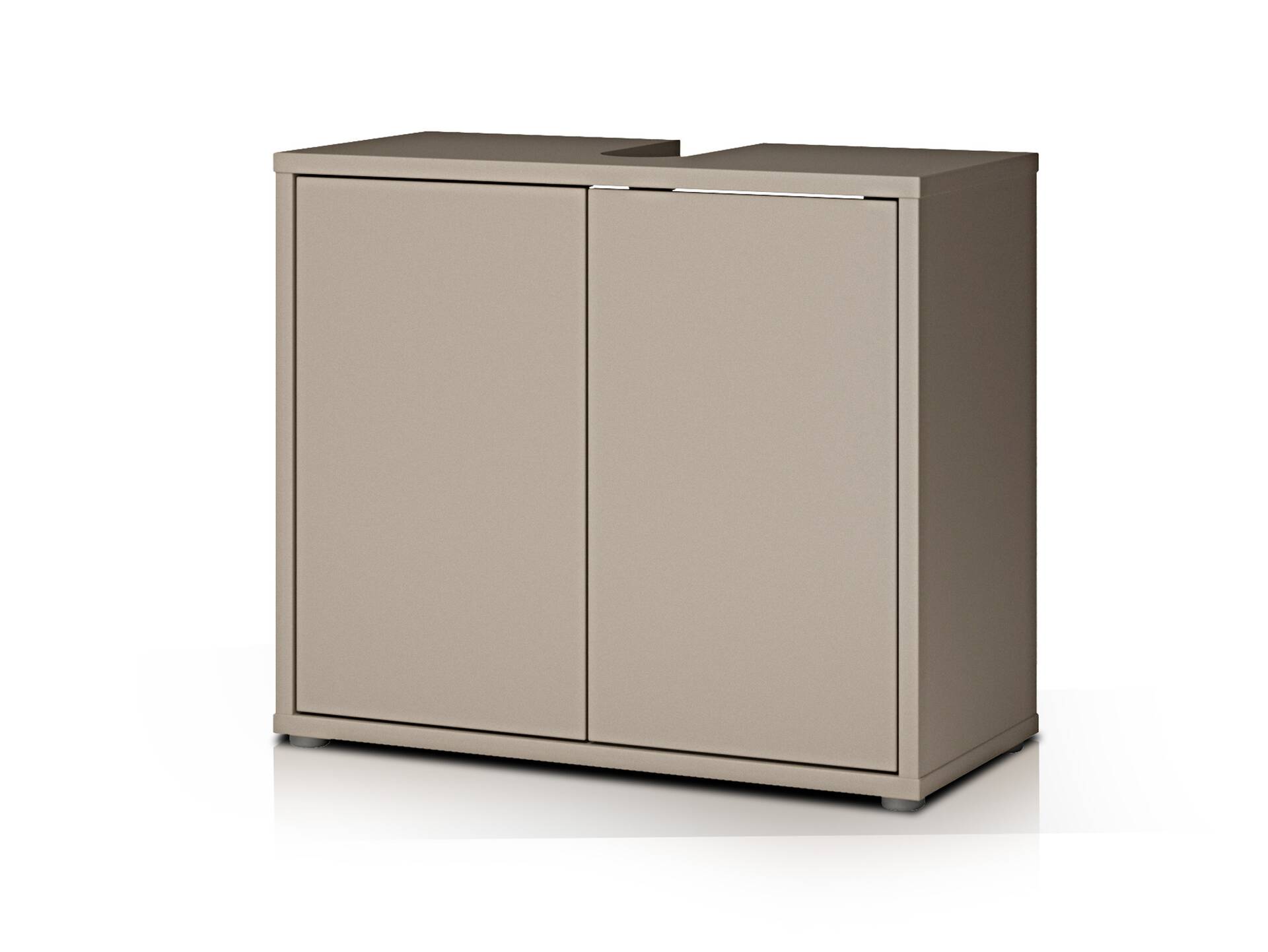 ADIAGO SPA Waschbeckenunterschrank, Material Dekorspanplatte, taupe 