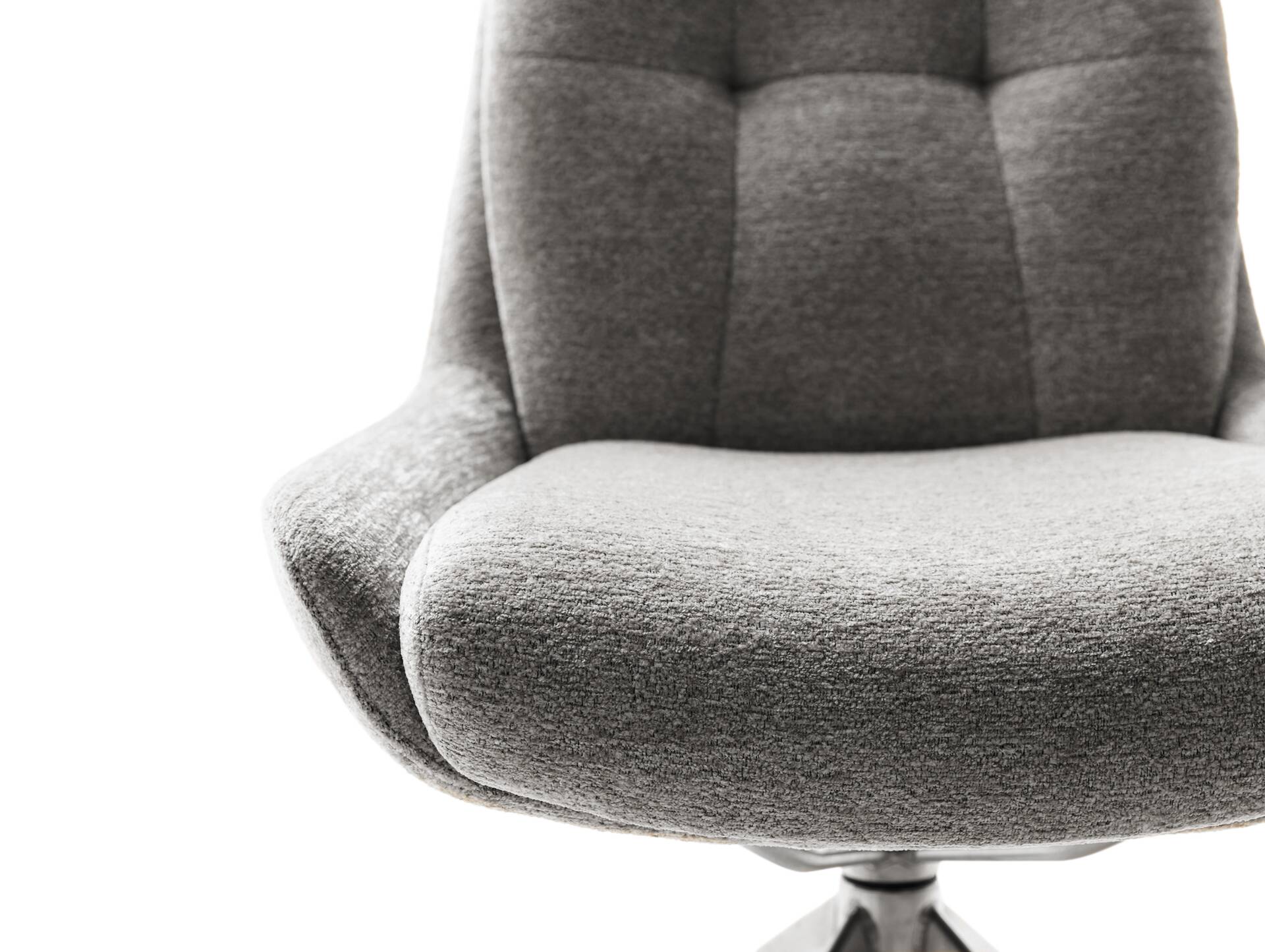ALESSIO Schalenstuhl II, Material Stoff / Gestell: Metall oder Massivholz Metall schwarz