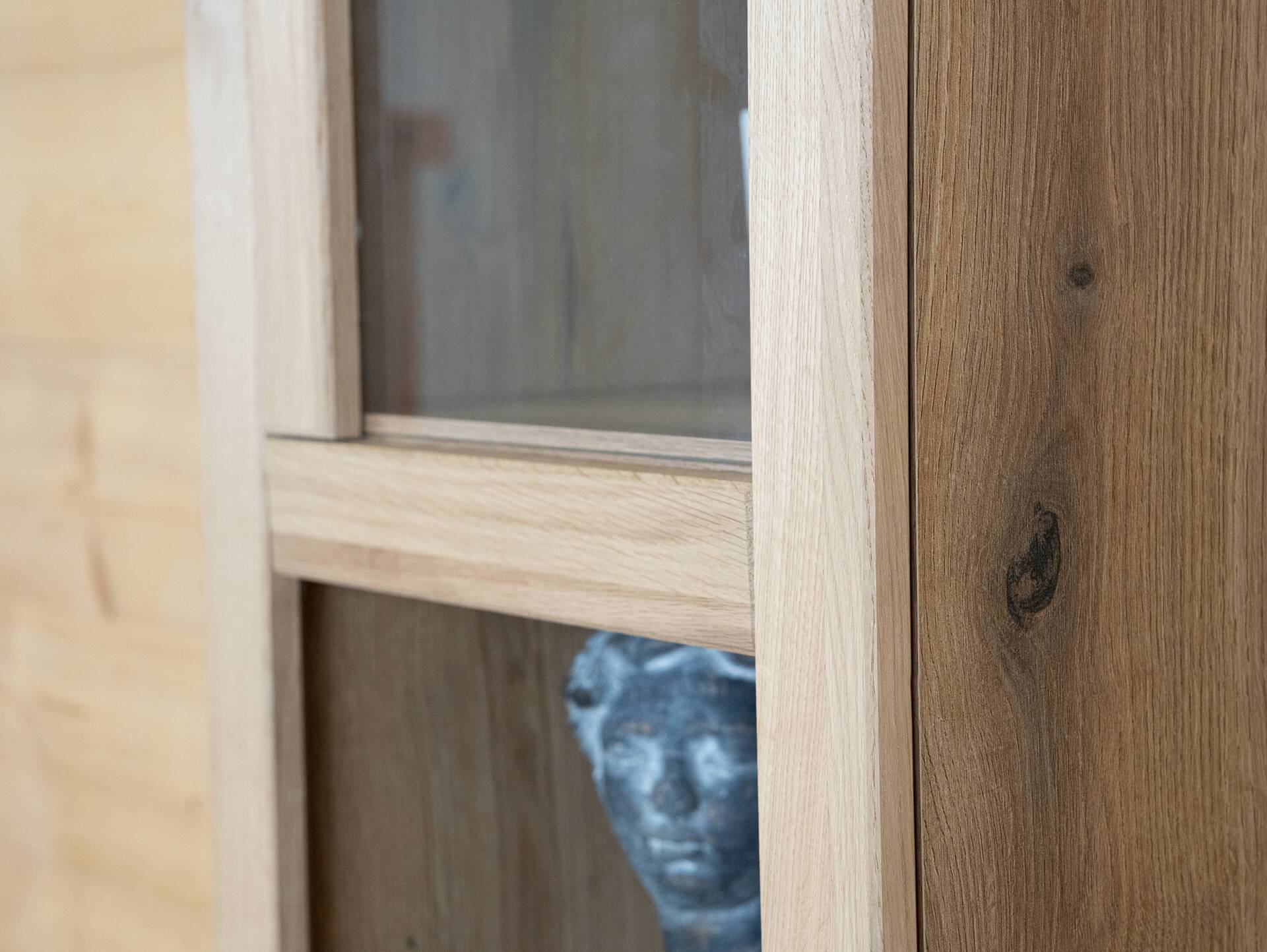 OZEANA Hochschrank II fürs Badezimmer, Material teilmassiv Eiche
