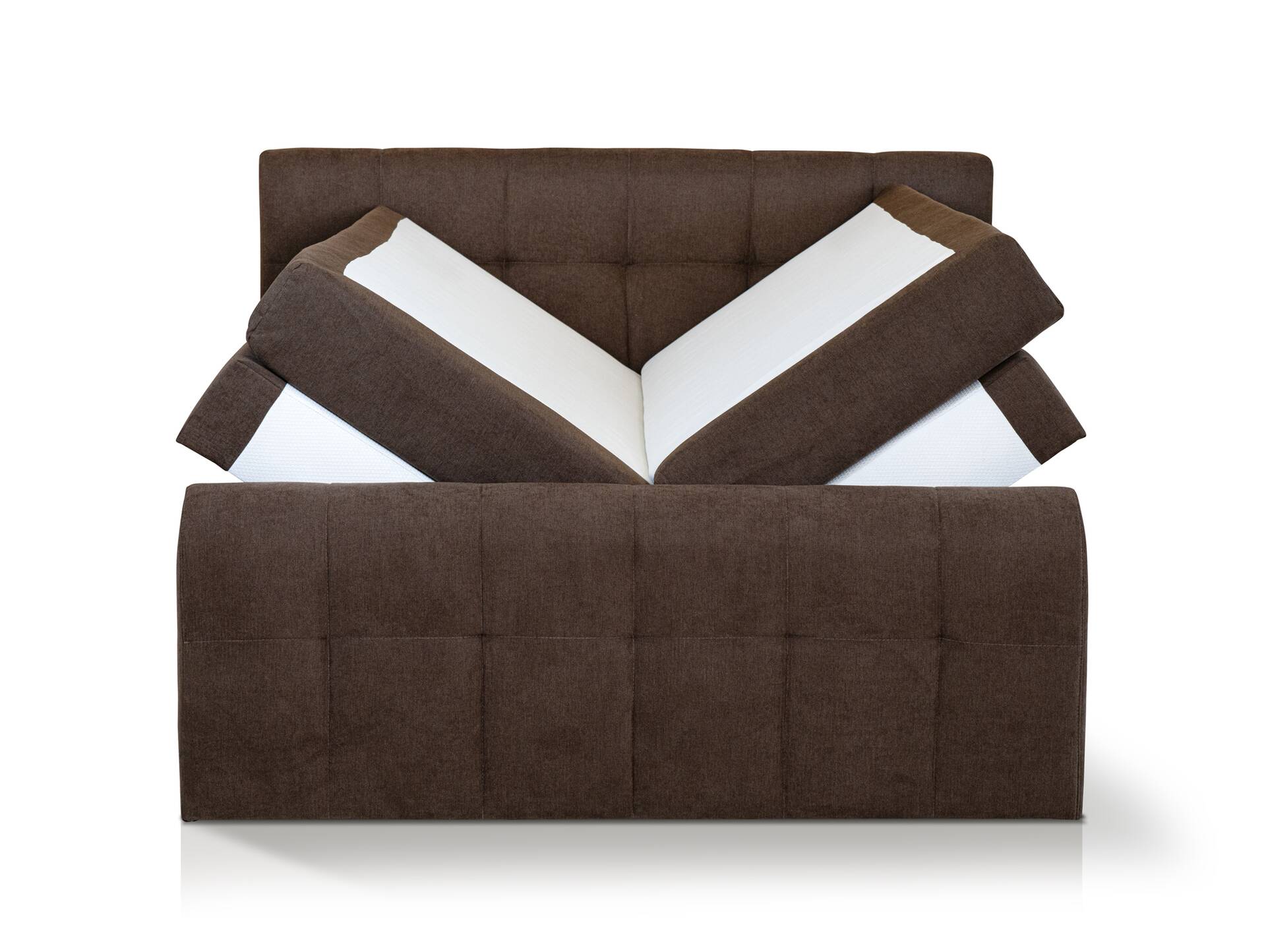 ARTEMIS Boxspring Basis 200x200 cm dunkelbraun 
