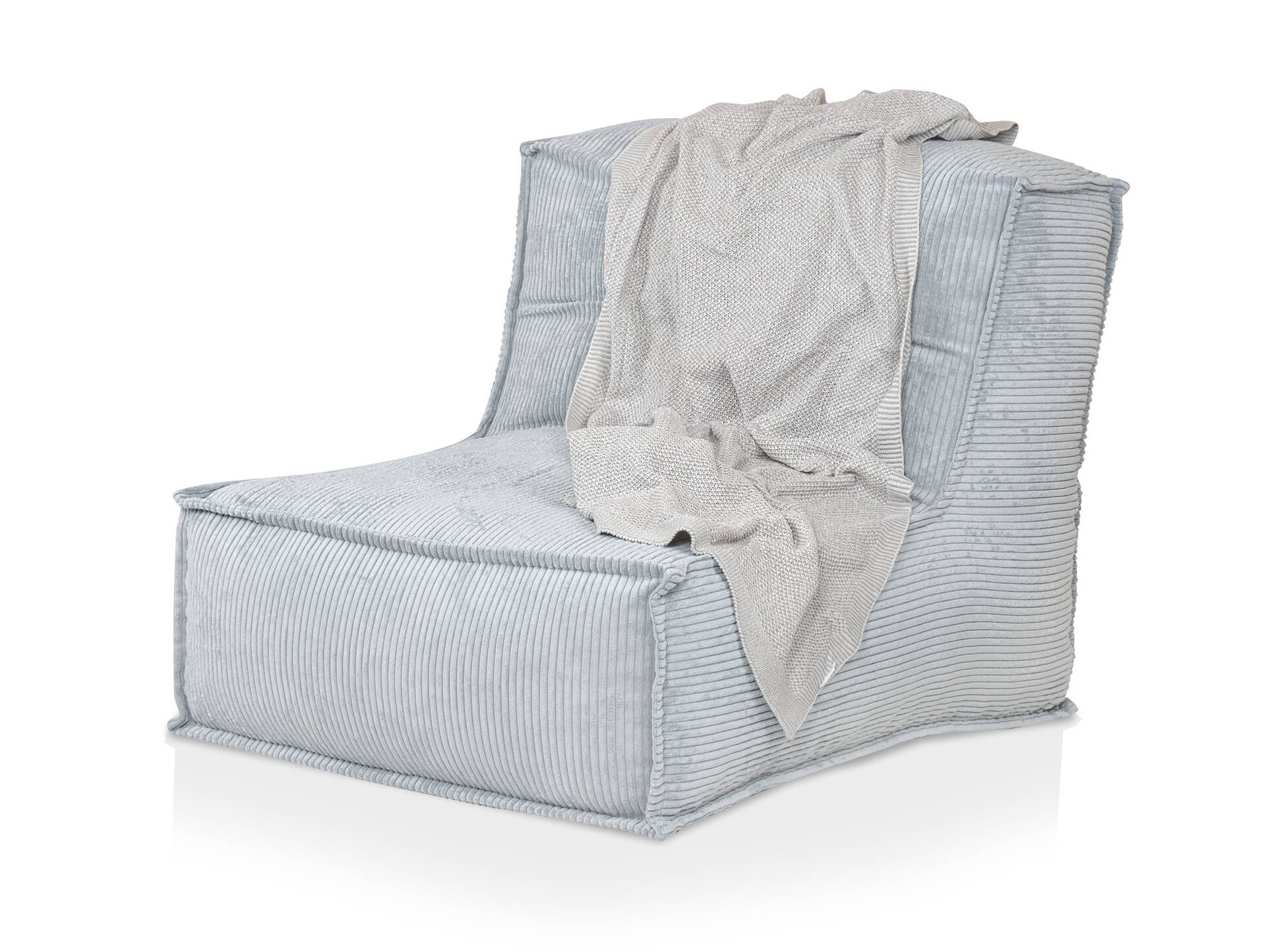 COZY Sitzsack, Material Cord Grau