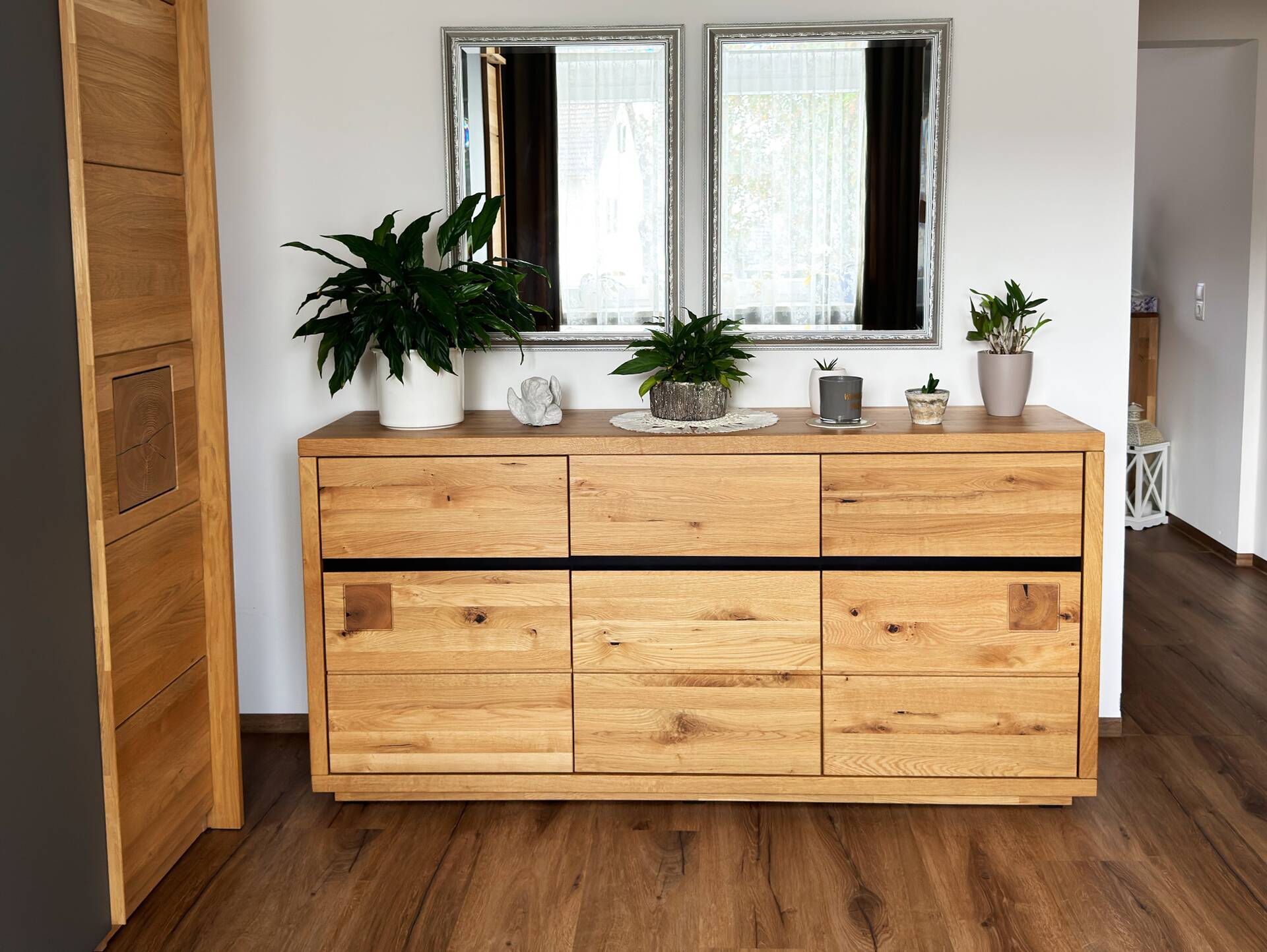 CALDERA Sideboard II, Material Massivholz, Wildeiche geölt 