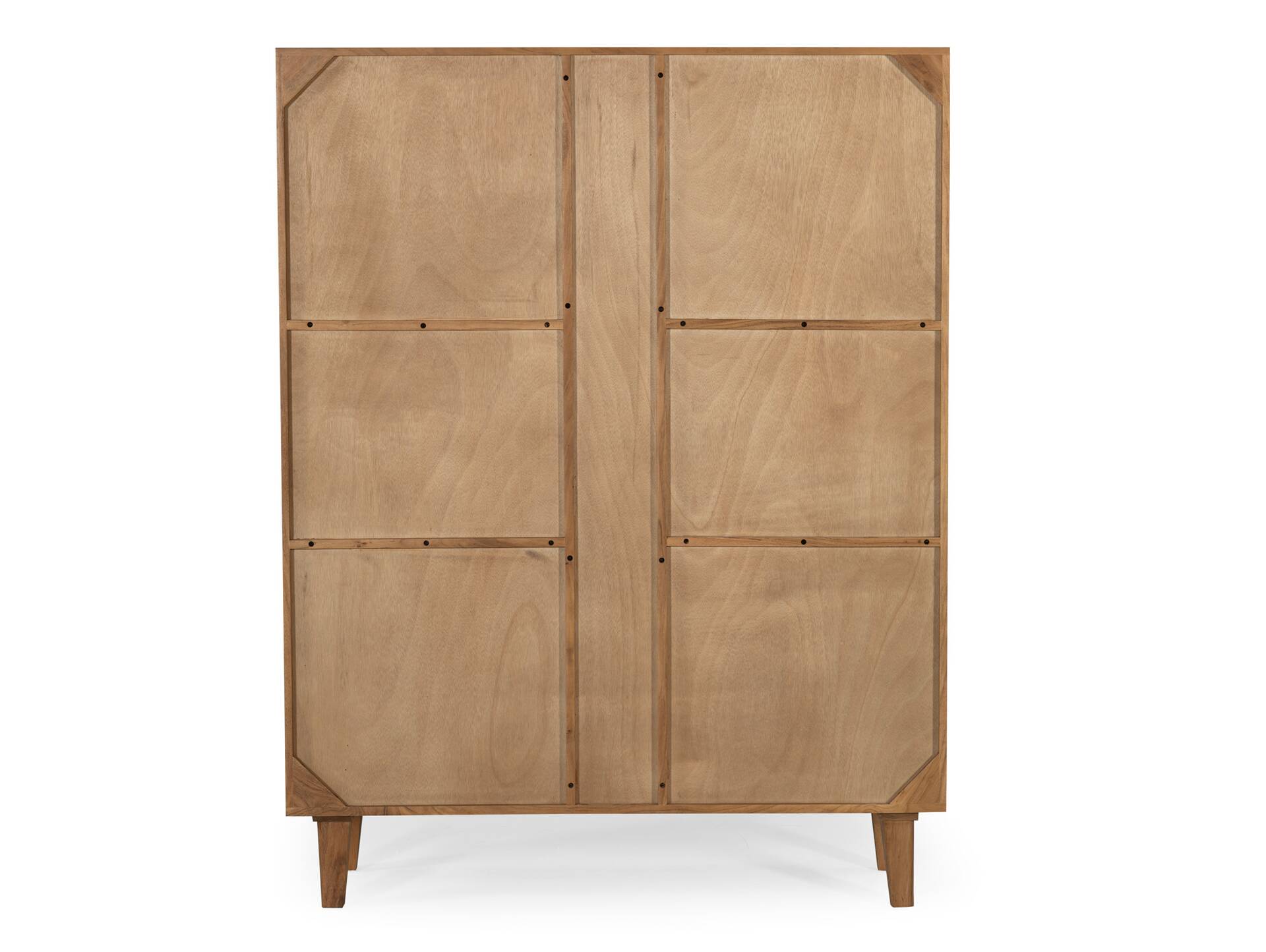 LINARO Highboard, Material Massivholz, Akazie massiv honigfarben 