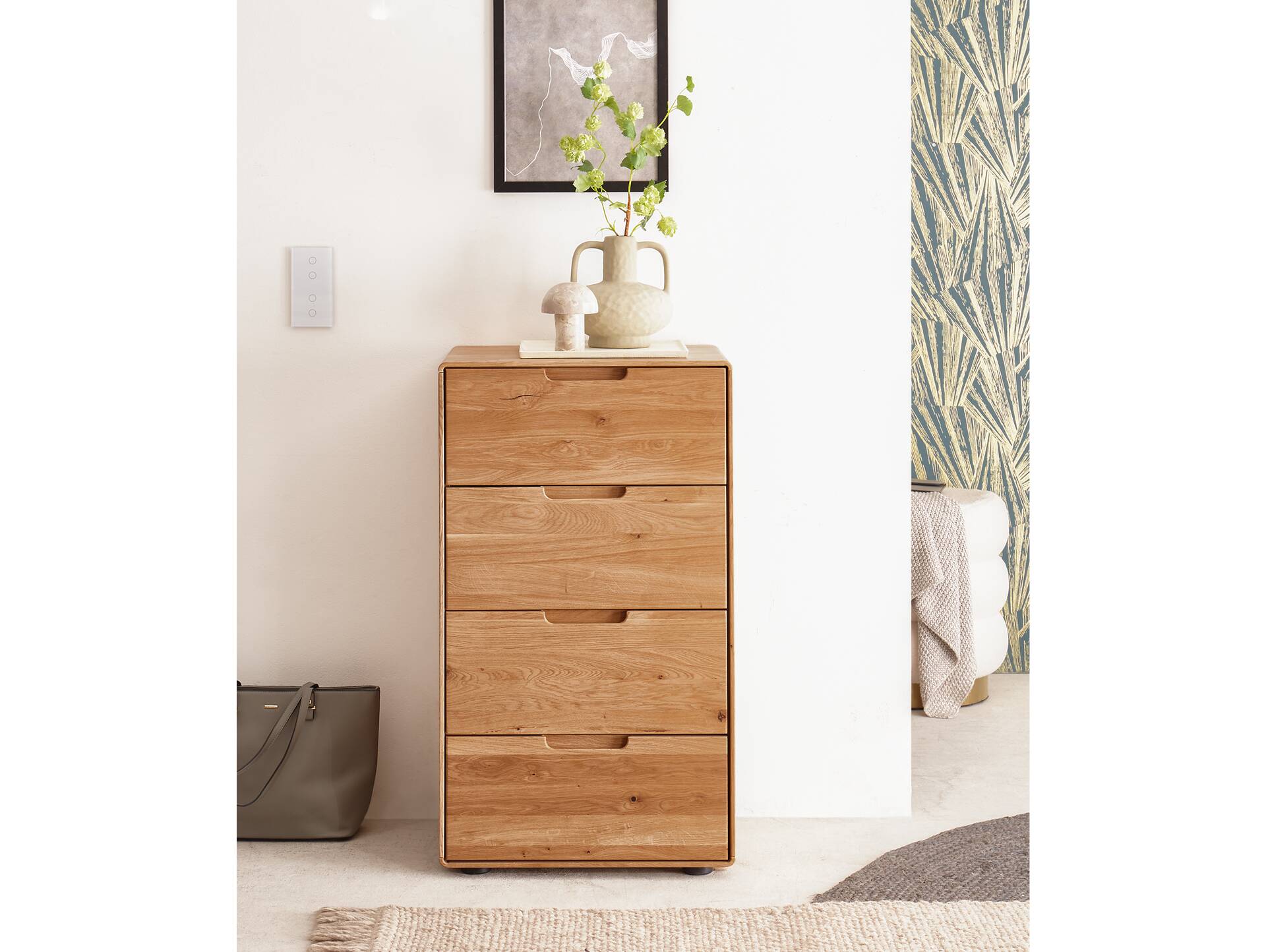 ANDINO Kommode IV, Material Massivholz, Wildeiche geölt 