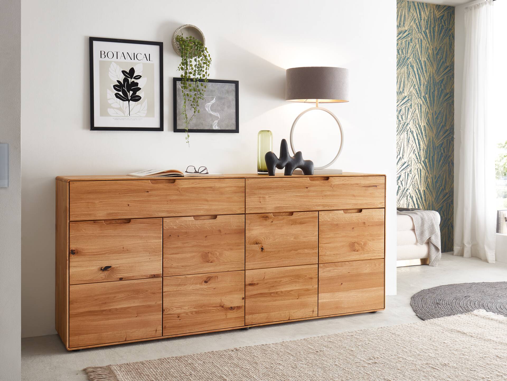 ANDINO Kommode VI, Material Massivholz, Wildeiche geölt 