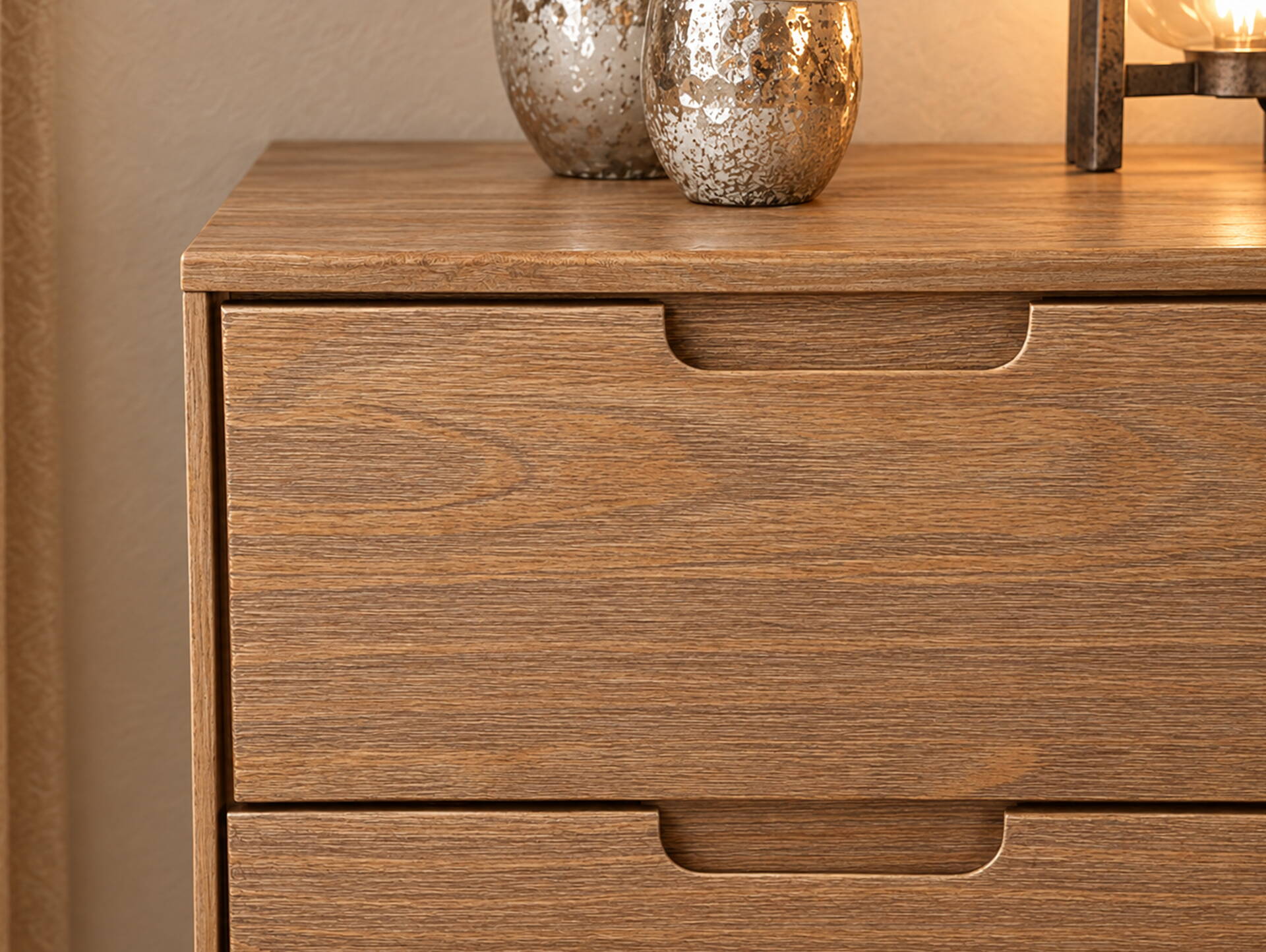 NESTRA Sideboard, Material Massivholz, Kiefer eichefarbig 