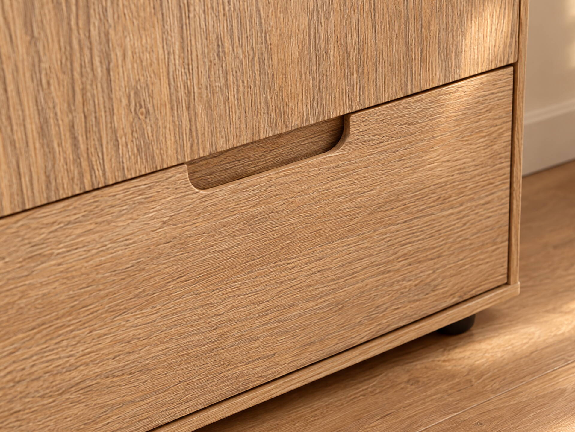 NESTRA Wäscheschrank, Material Massivholz, Kiefer eichefarbig 