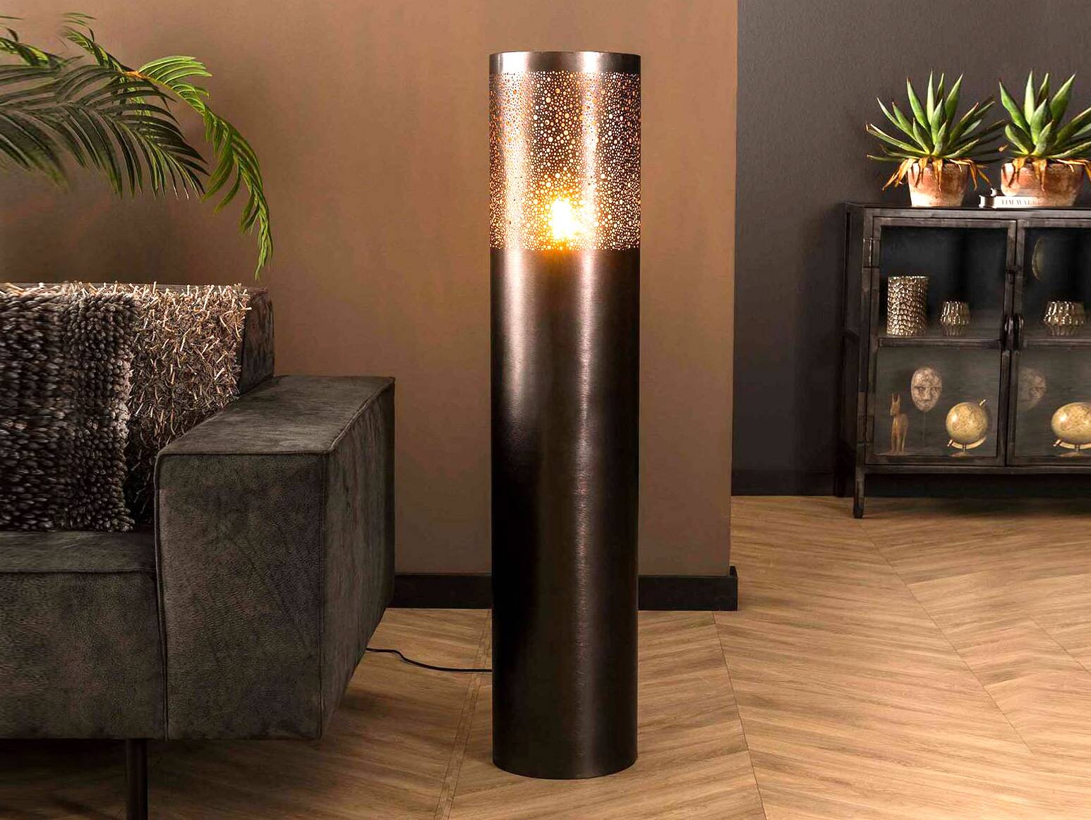 SAIDA Stehlampe L, 1-flammig, Metall 