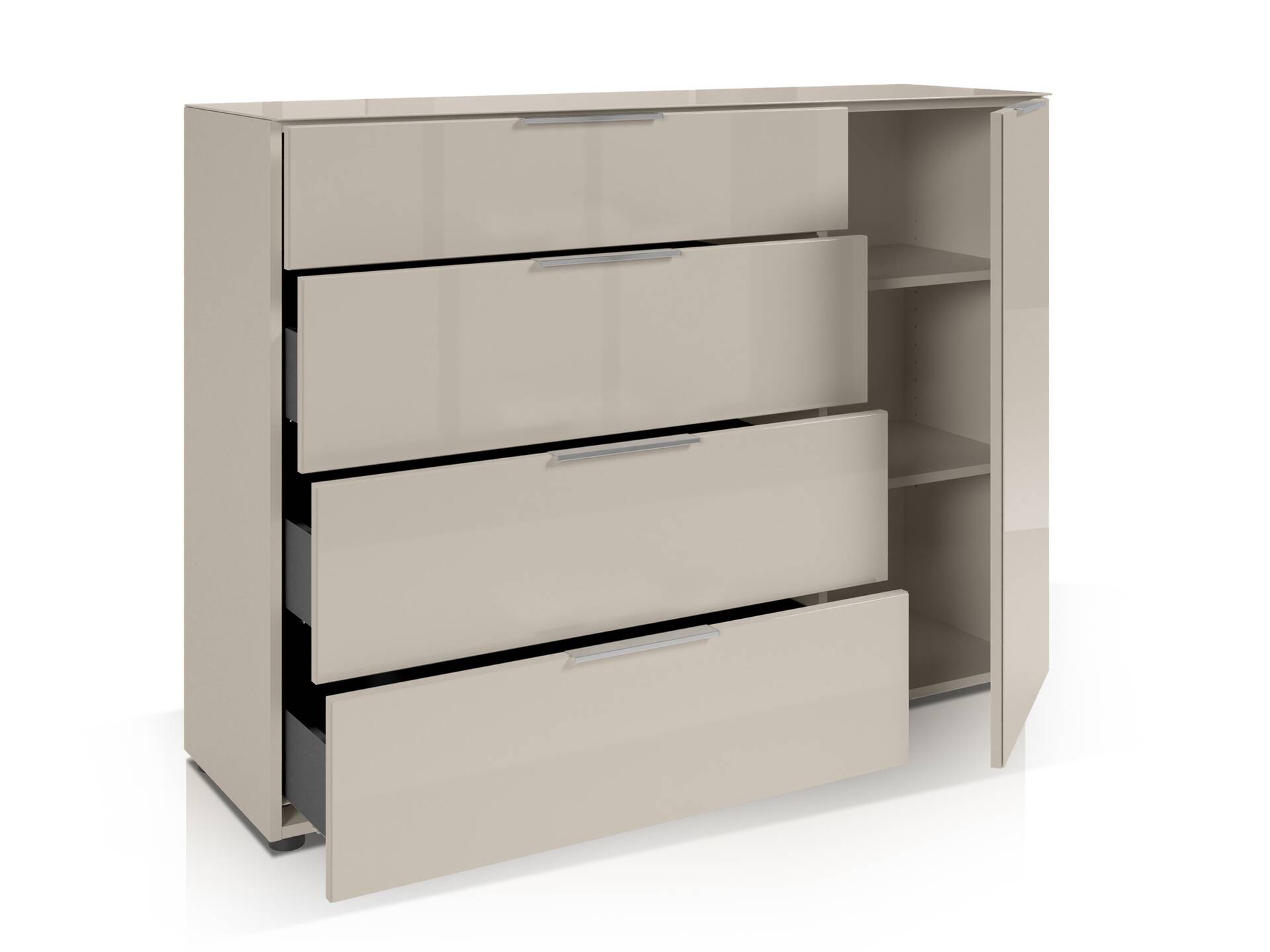 SANTORINI Kommode 3, Material Spanplatte, Kashmirfarbig 