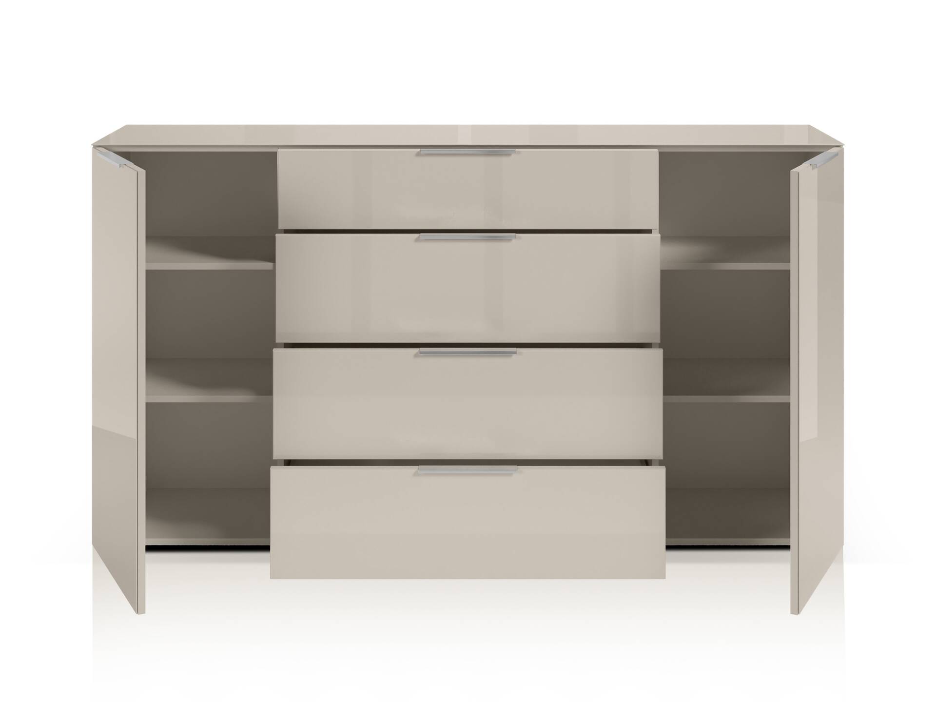 SANTORINI Kommode 4, Material Spanplatte, Kashmirfarbig 