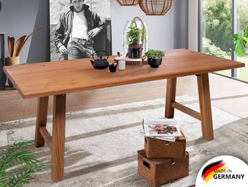 STARNBERG Esstisch nach Maß, Material Massivholz, Lärche gedämpft